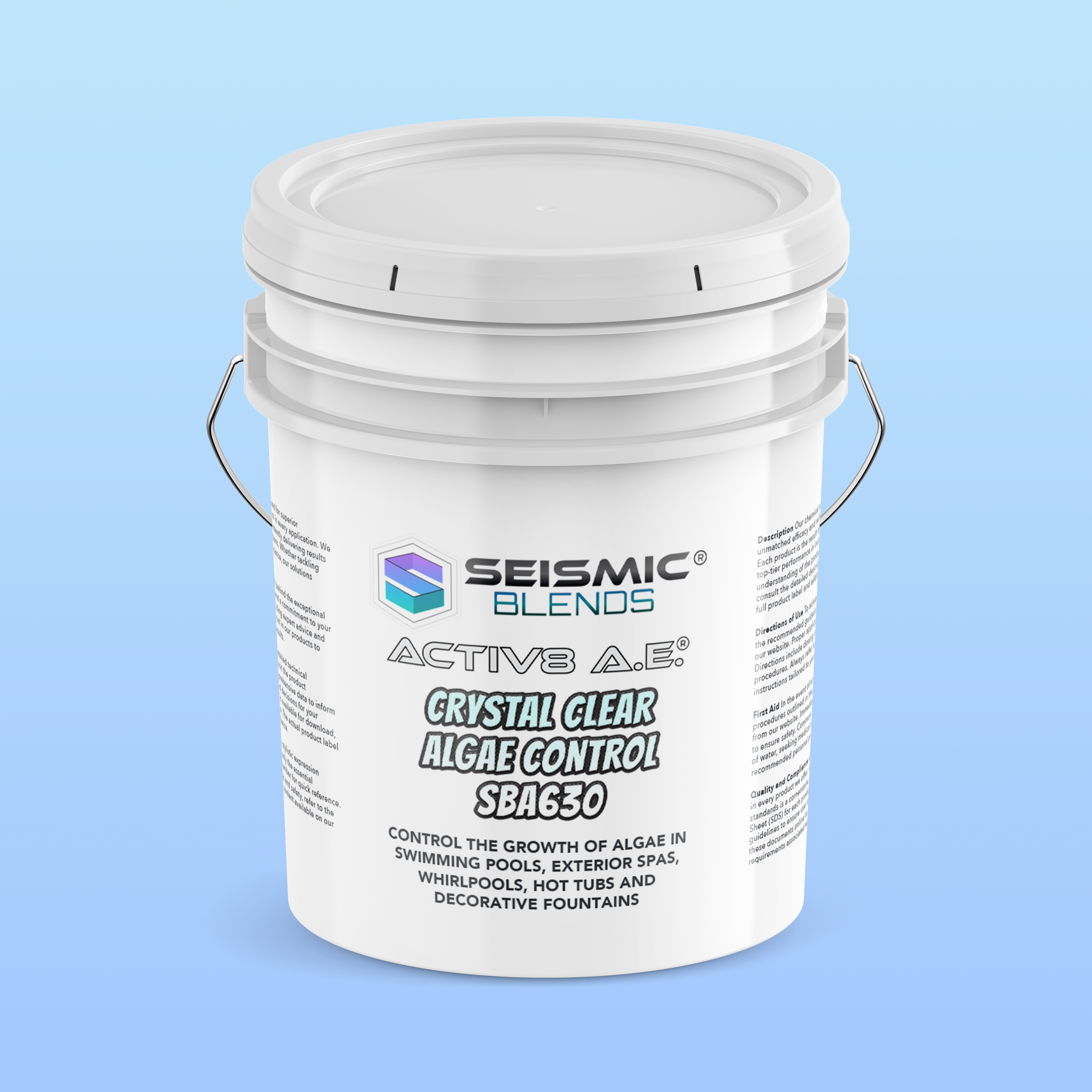 Activ8 AE Crystal Clear Algae Control (SBA630) - Fast-Acting Green Pool Algae Remover for Crystal Waters