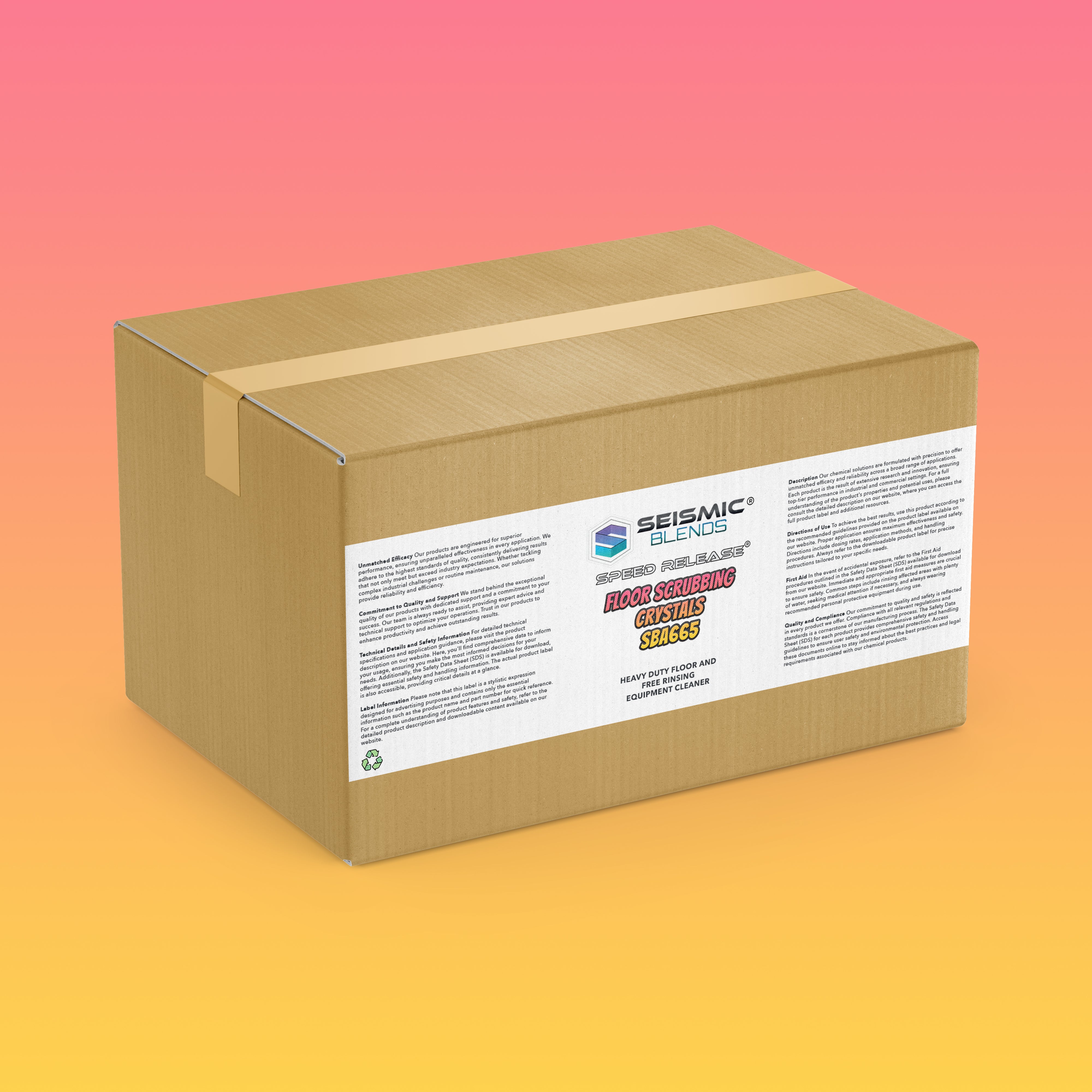 Speed Release Floor Scrubbing Crystals (SBA665) - Crystals That Lift Dirt From Every Floor Type