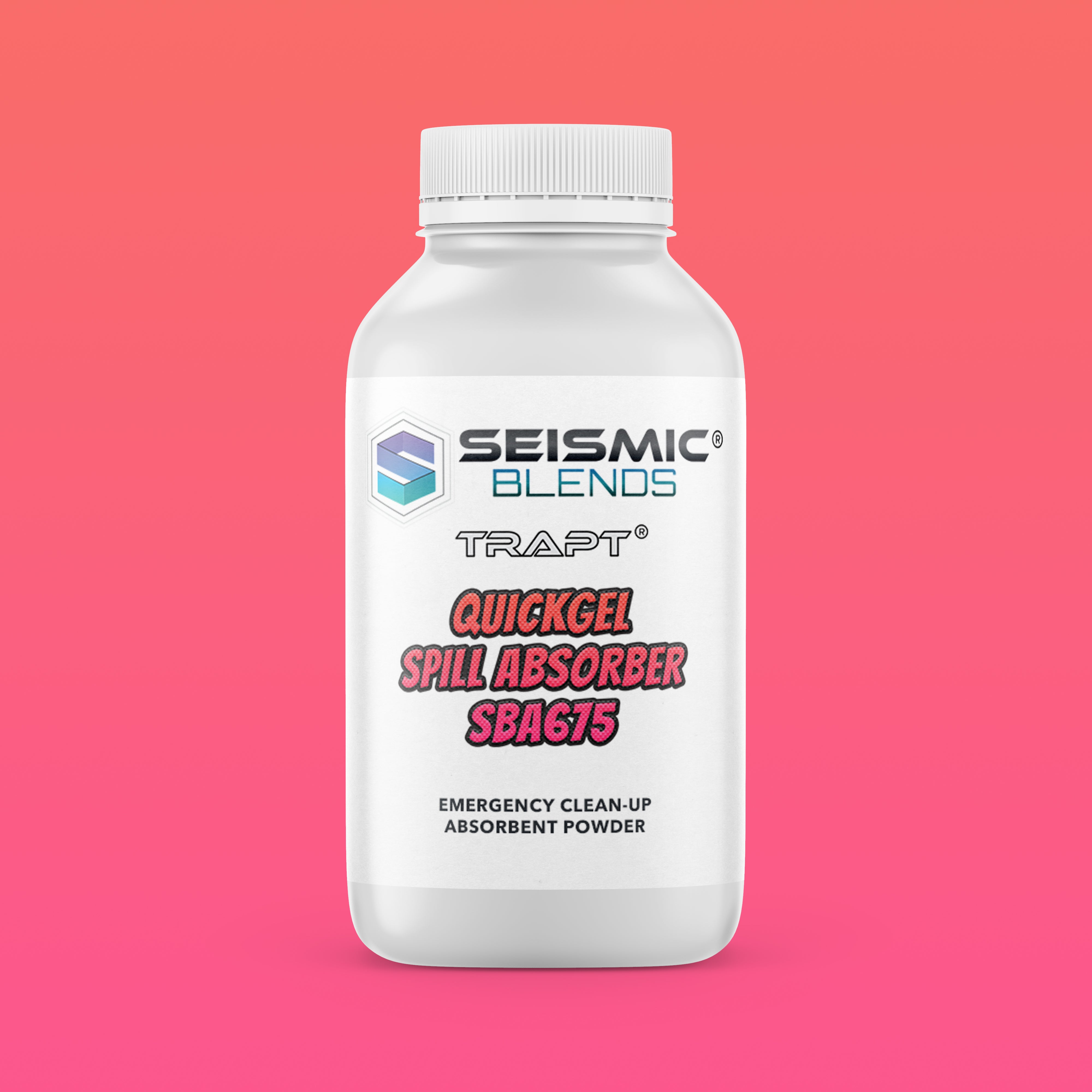 Trapt QuickGel Spill Absorber (SBA675) - Quick Acting Gel That Absorbs Liquid Spills On Contact