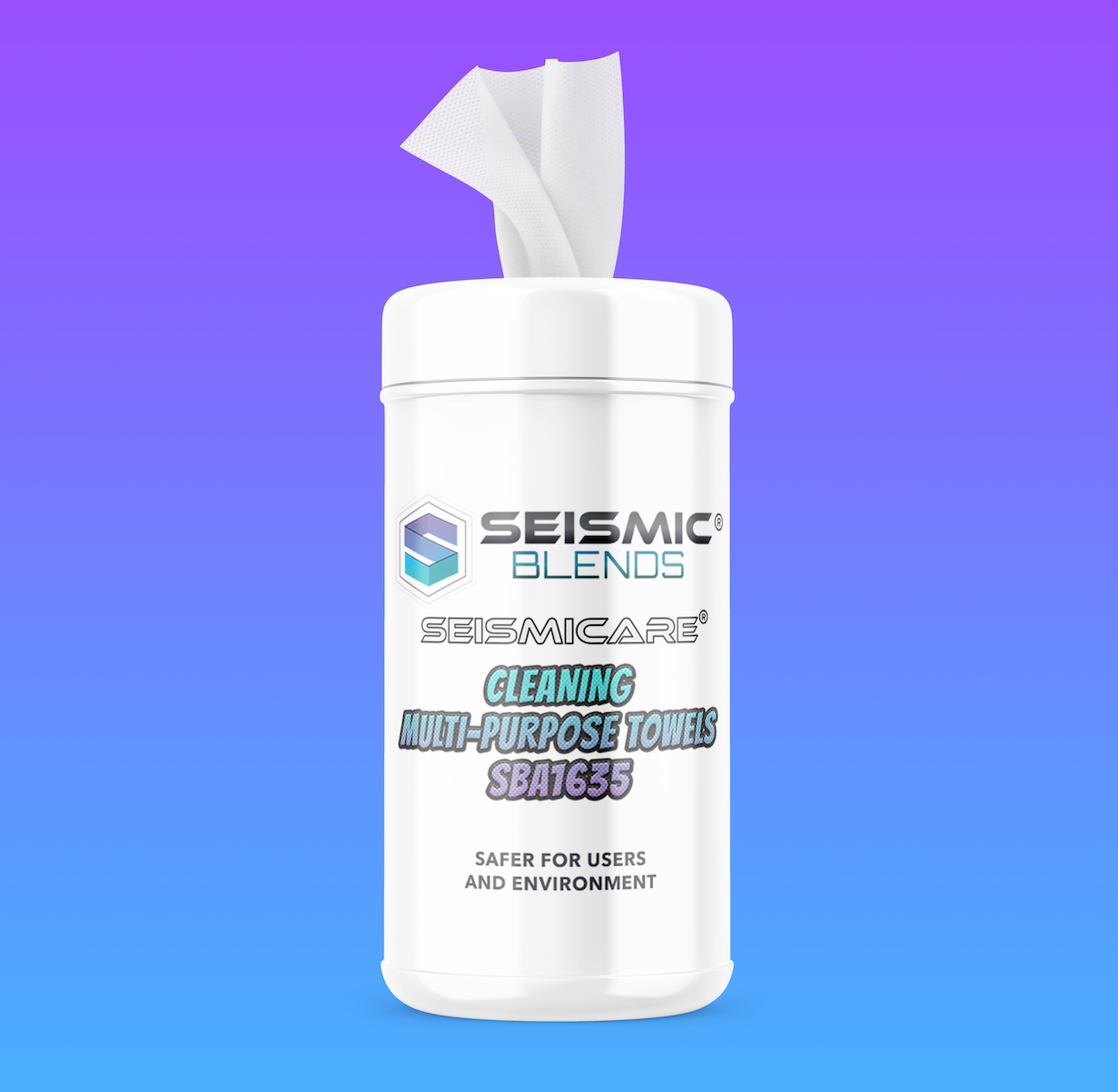 Seismicare Cleaning Multi-Purpose Towels (SBA1635) - Multi-Purpose Cleaning Towels For Quick And Efficient Use