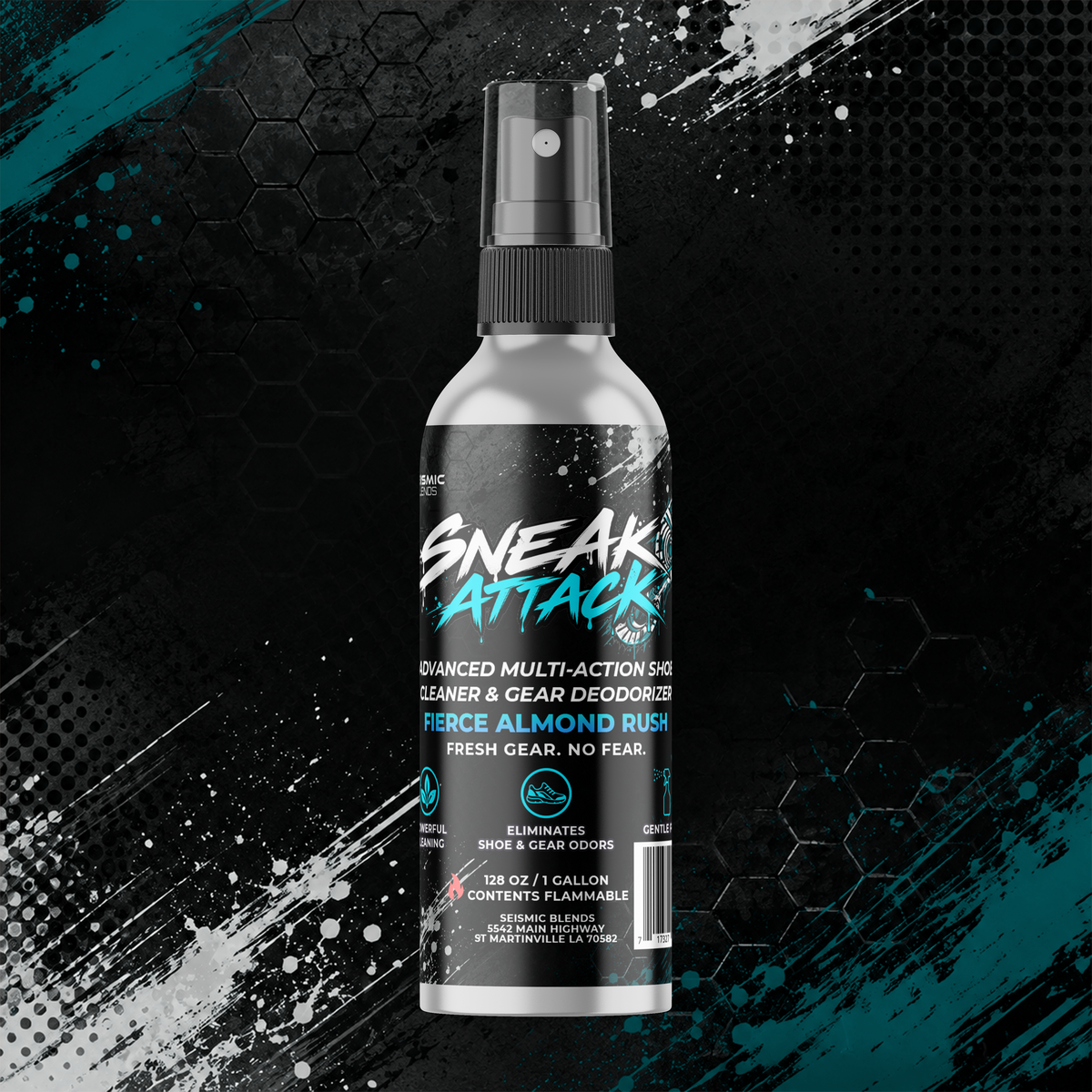Sneak Attack Advanced | Multi-Action Shoe Cleaner & Athletic Gear Deodorizer (MRD160)