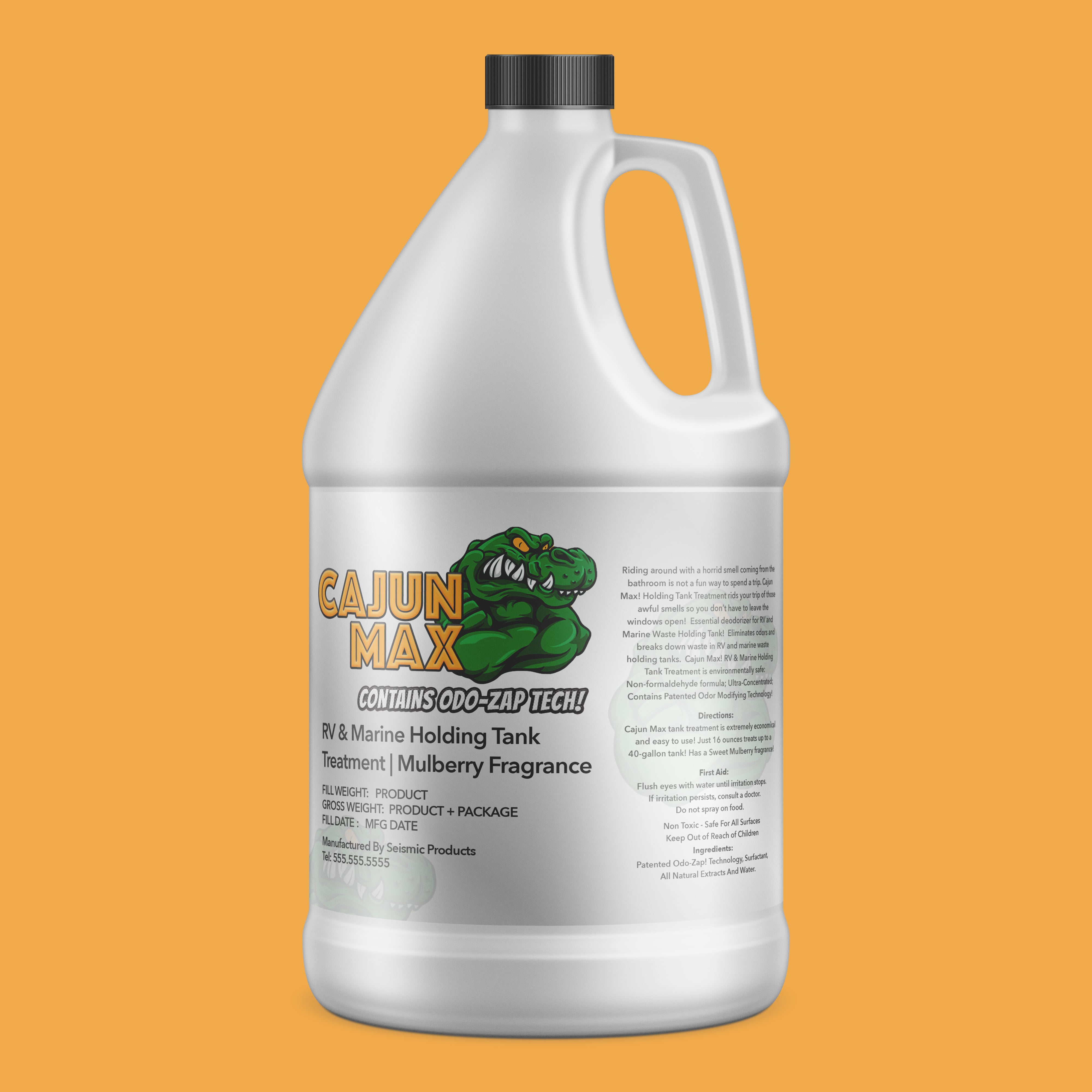 Cajun Max RV & Marine Holding Tank Treatment (MRD140) - Odor Control & Waste Breakdown for RV and Marine Tanks
