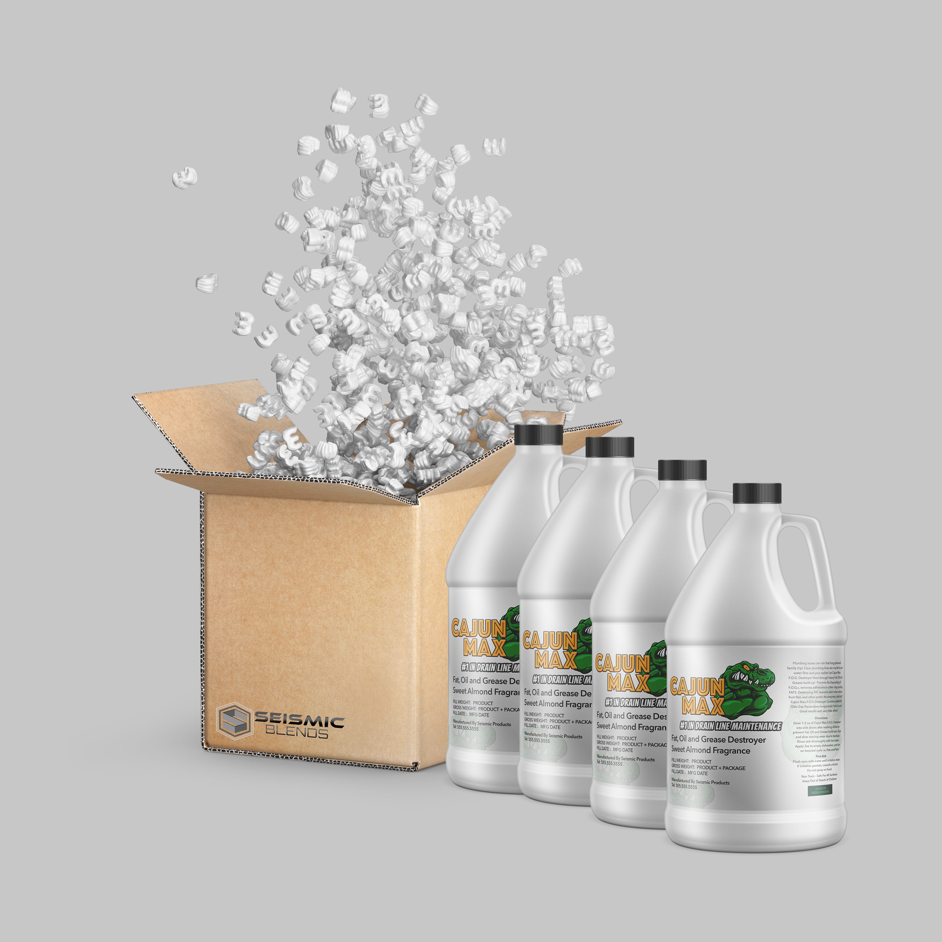 Cajun Max RV Kitchen Drains Treatment (MRD180) - Grease & Food Waste Digester for RV Kitchen Drain Lines