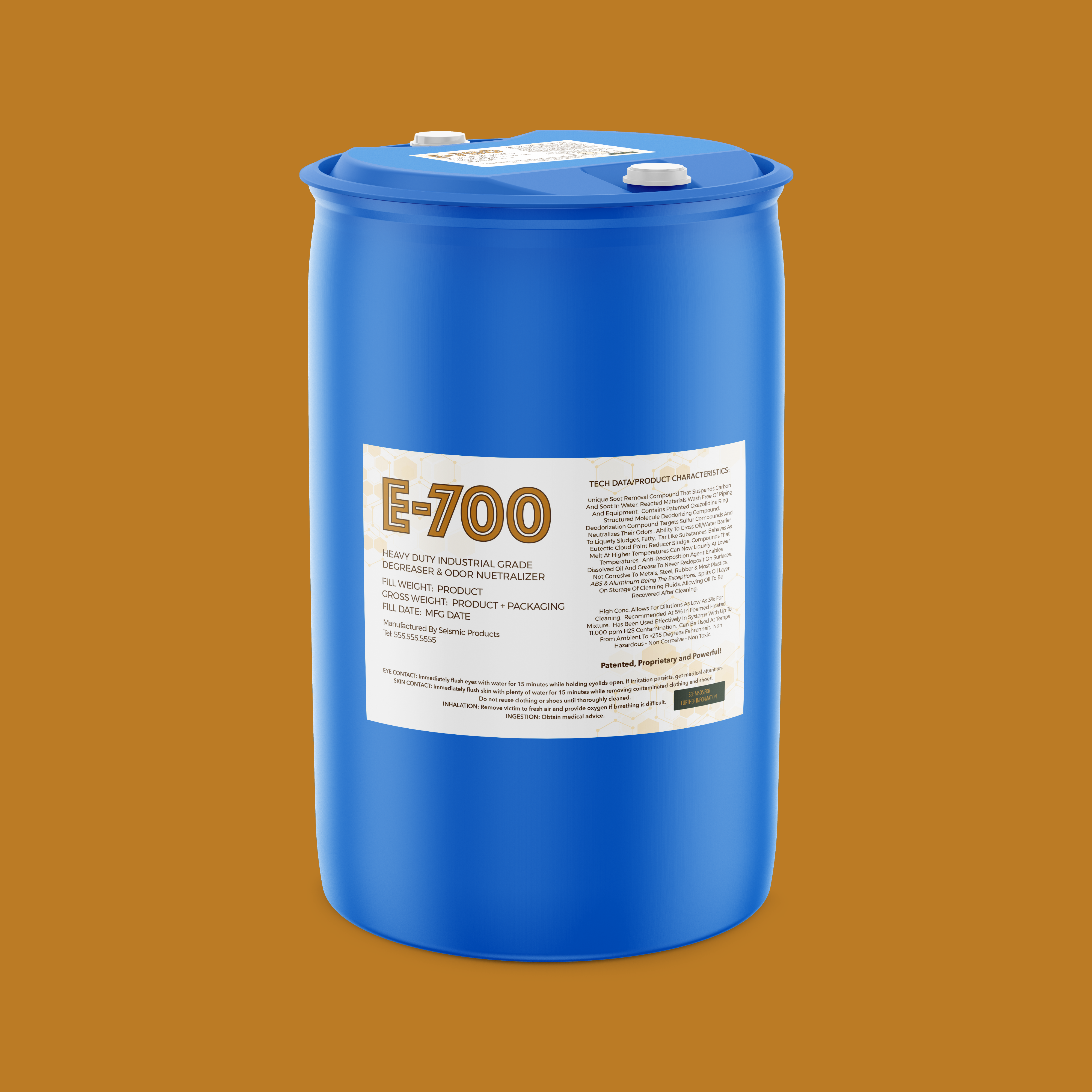 E-700 Original Ref Cleaner Highly Concentrated Refinery Cleaner (SBI120) - Original High-Concentrate Cleaner for Refineries