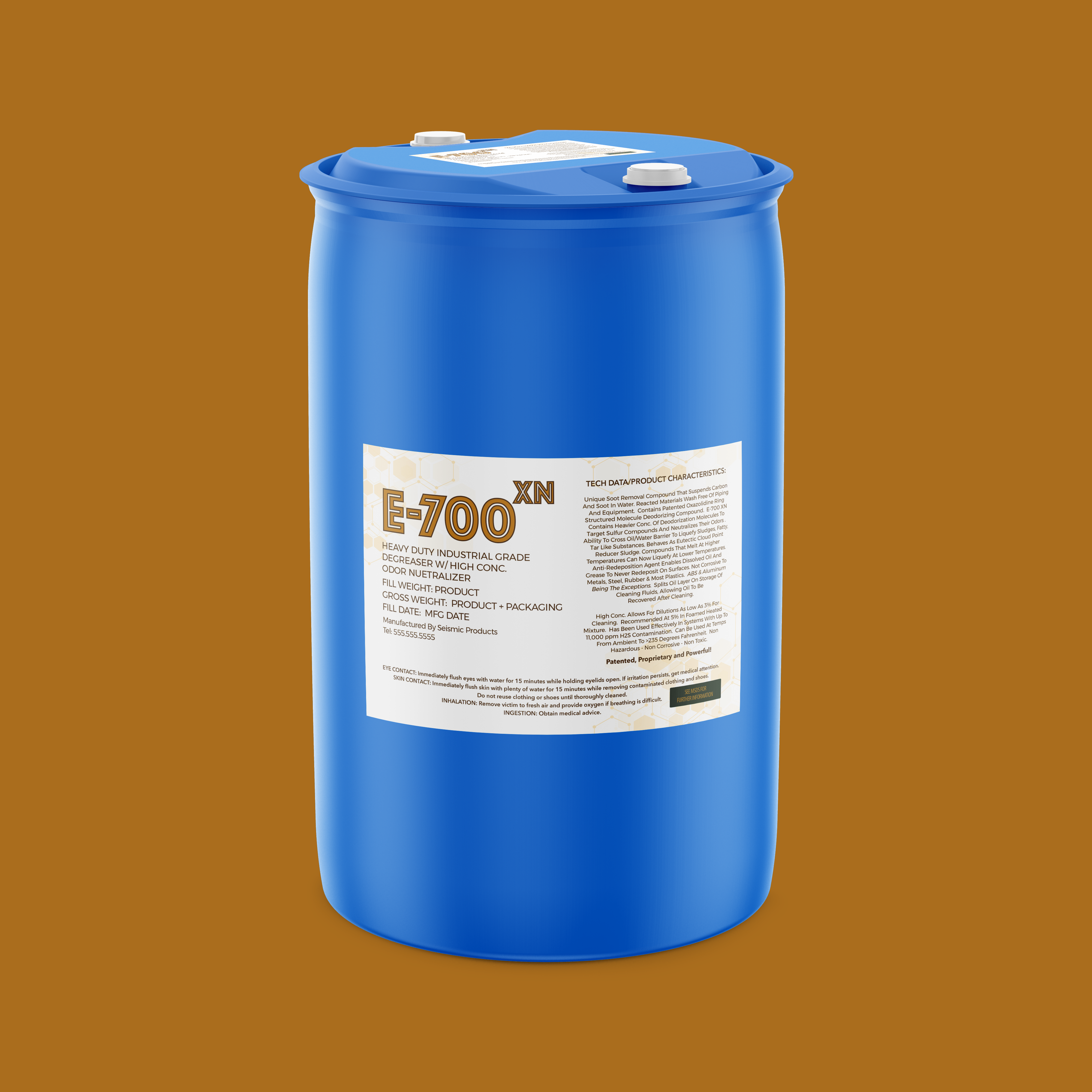 E-700 XN H2S Modifier Highly Concentrated Refinery Cleaner + Higher H2S Modifier Compounds (SBI130) - Powerful Cleaner with Advanced H2S Modifiers