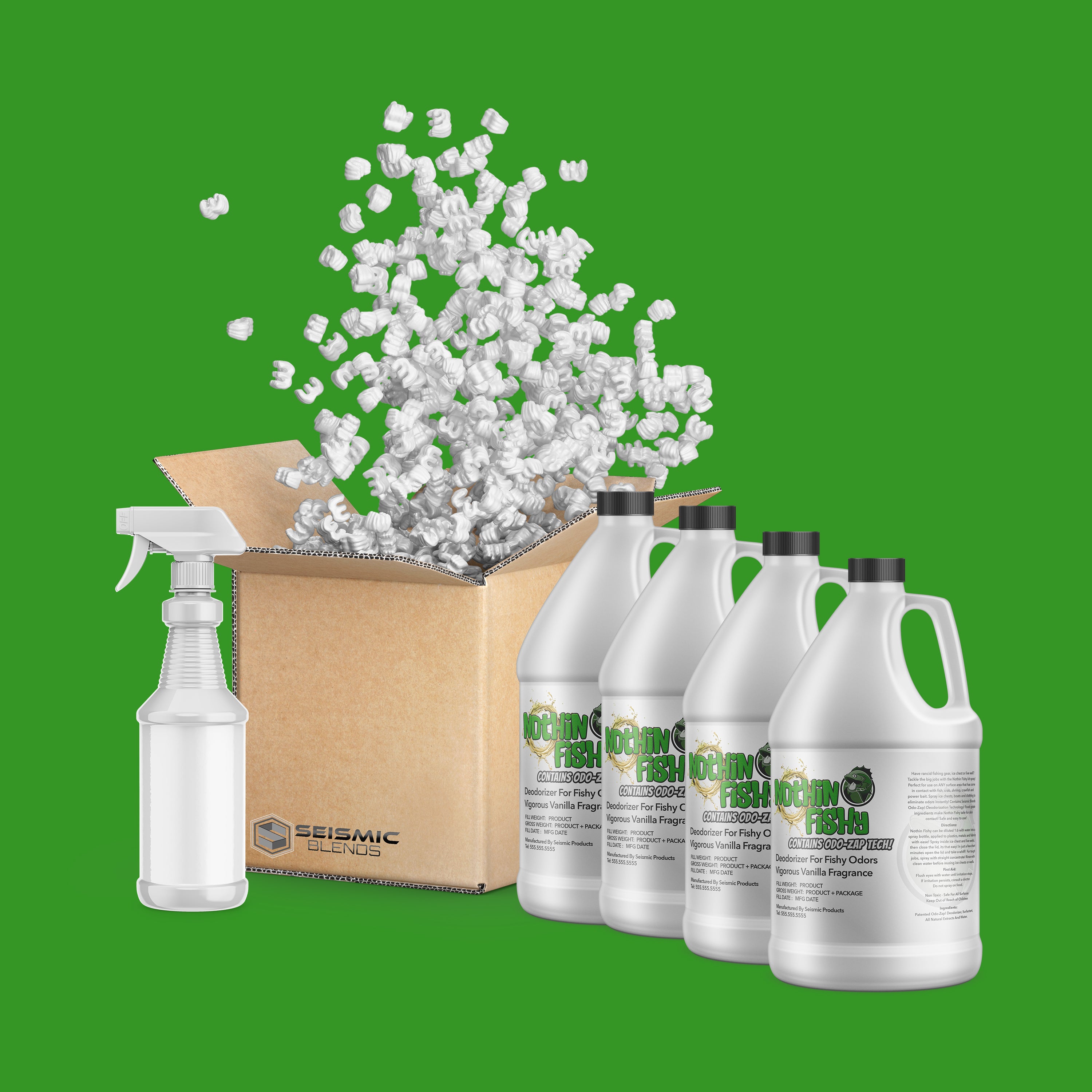 Odo-Zap Nothin Fishy Deodorizer (MRD100) - Marine Deodorizer Designed To Neutralize Strong Fish Smells