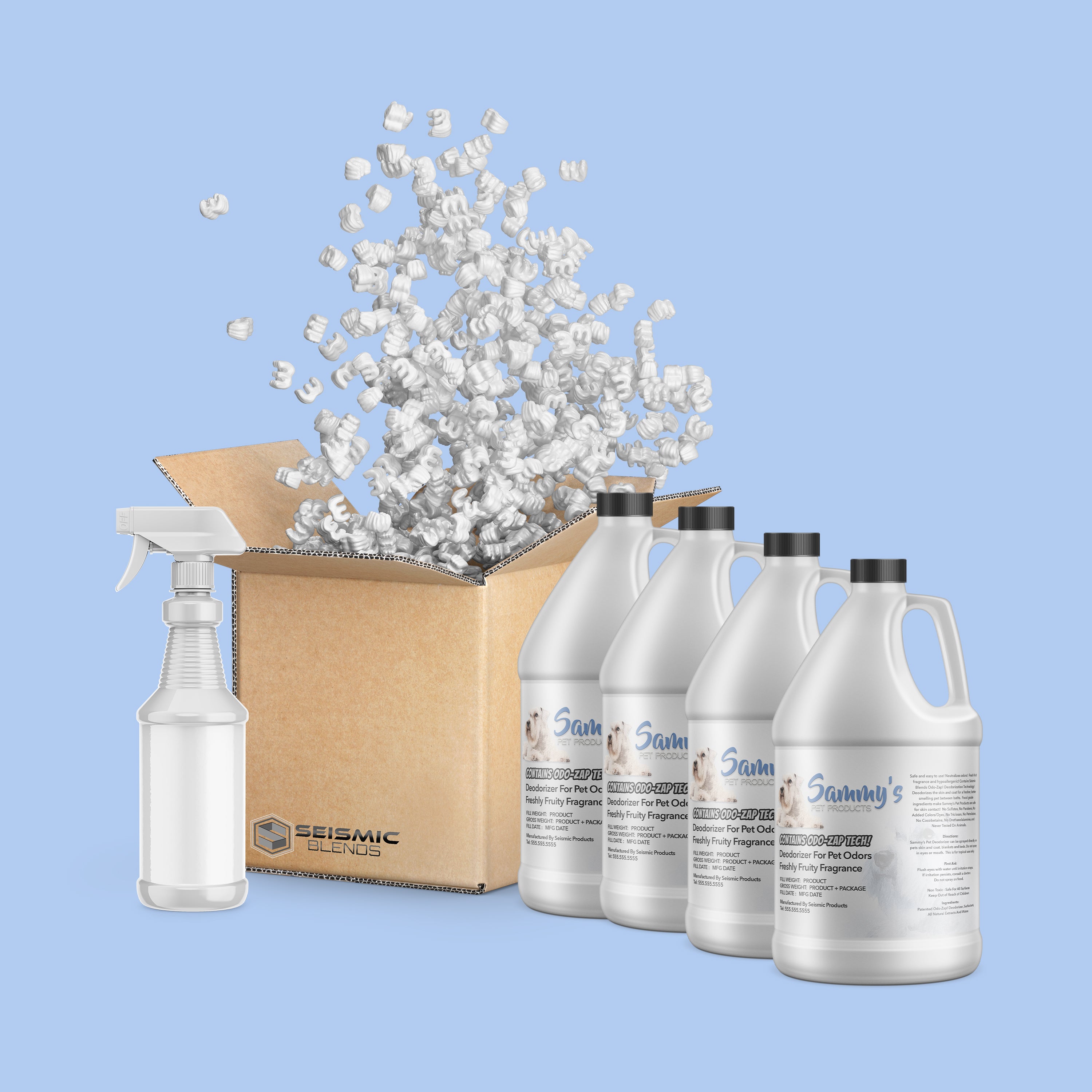 Sammy’s Pet Deodorizer Food Grade Pet Freshener (MRD110) - Food Grade Deodorizer That Keeps Pet Areas Smelling Fresh