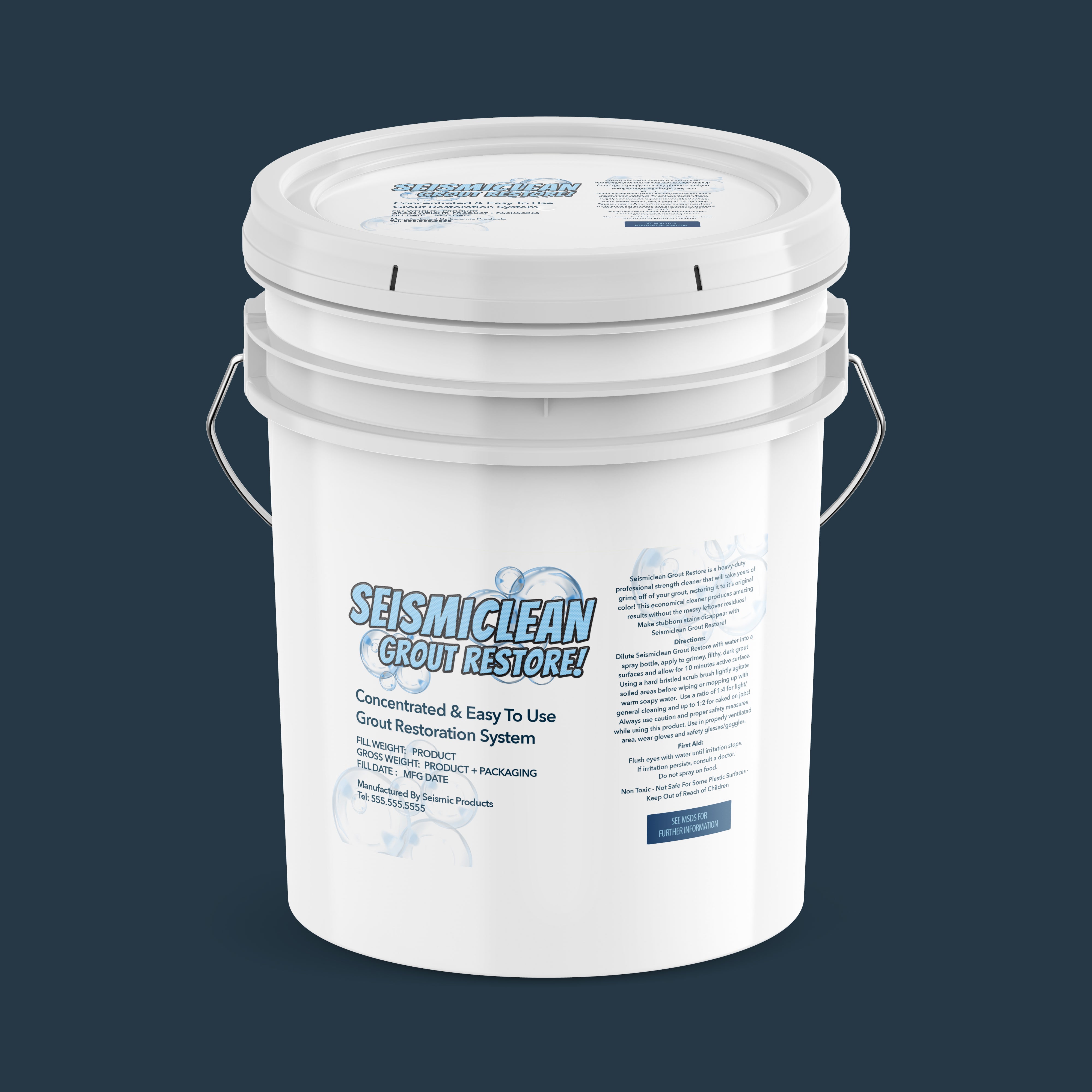 Seismiclean Grout Restore (SBC190) - Revives And Restores Dirty Grout Lines