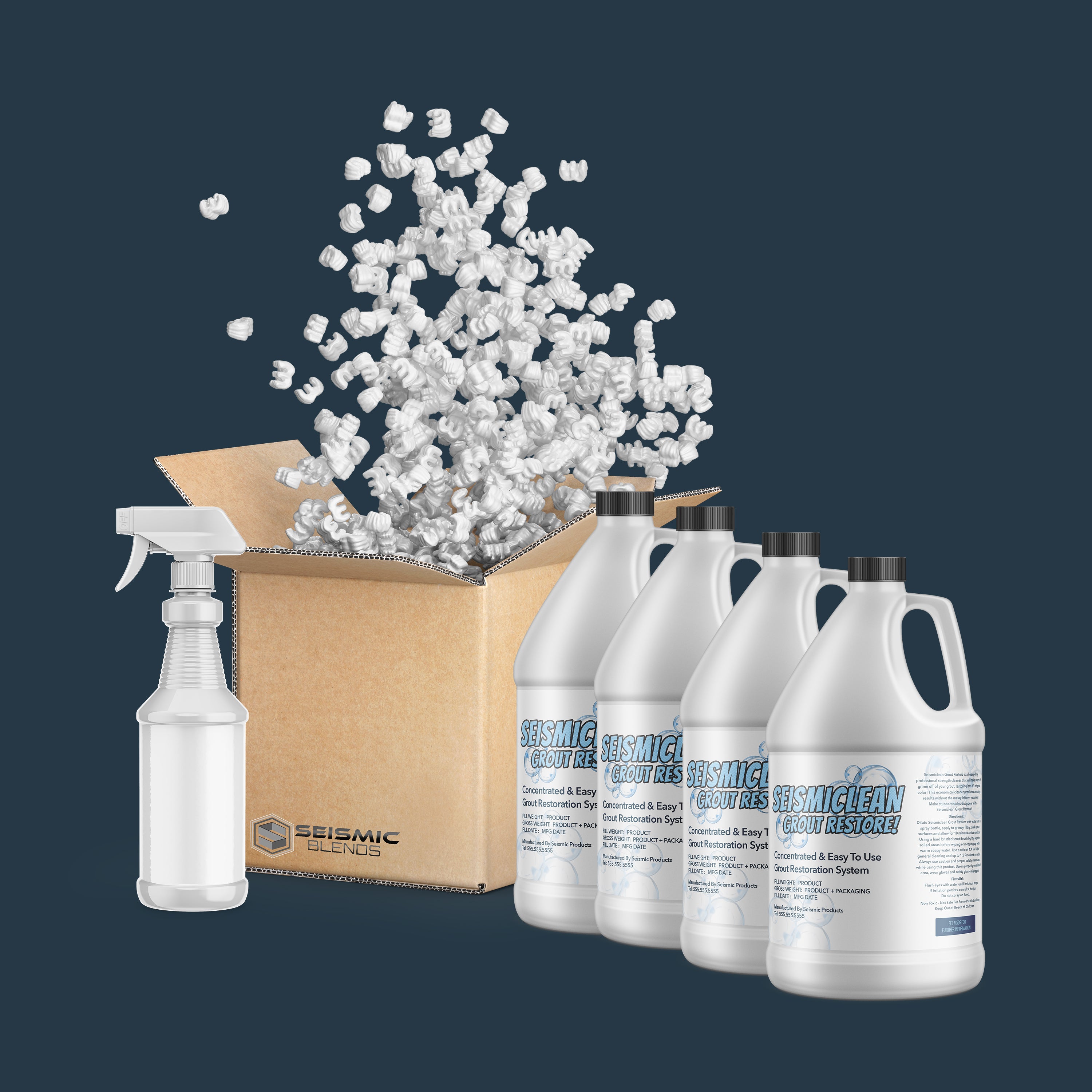 Seismiclean Grout Restore (SBC190) - Revives And Restores Dirty Grout Lines