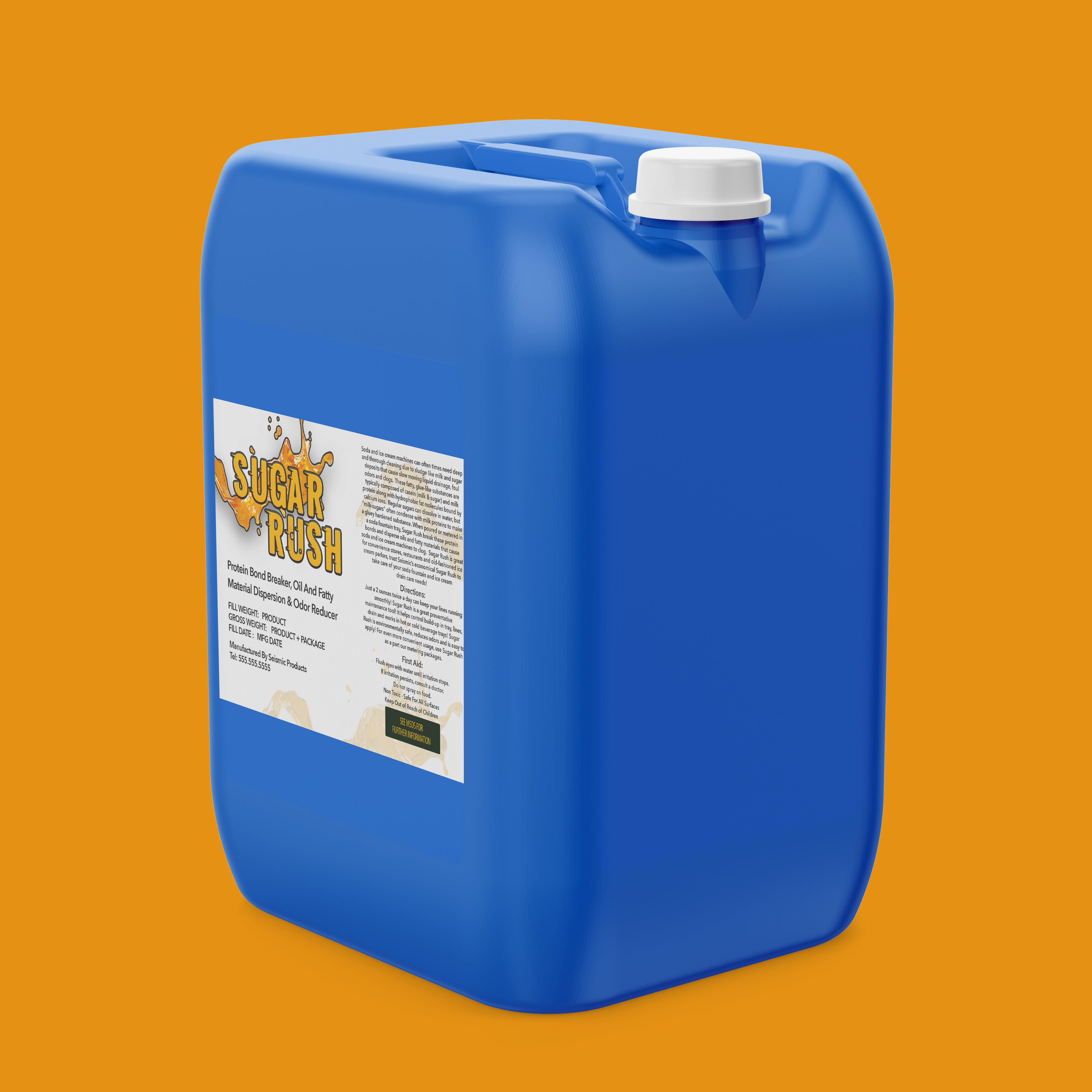 Sugar Rush Protein Bond Breaker, Fatty Oil Dispersion & Odor Reducer (GTT140) - Breaks Protein Bonds And Eliminates Odors With Precision