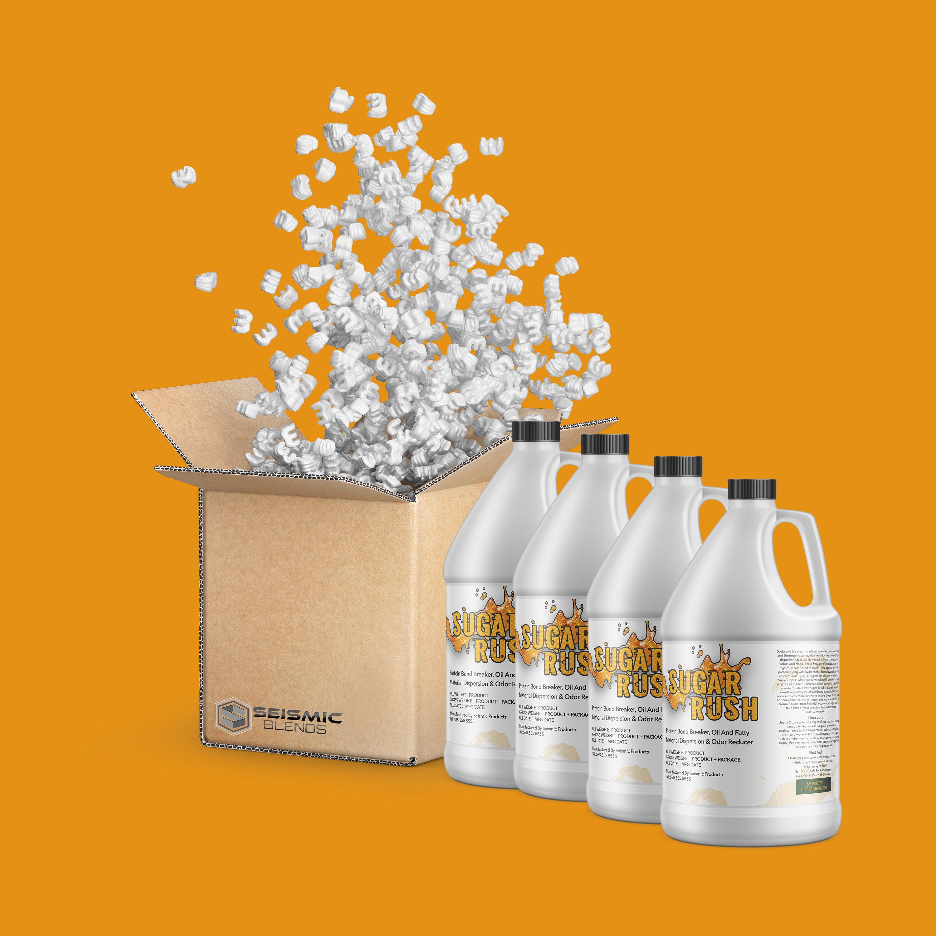 Sugar Rush Protein Bond Breaker, Fatty Oil Dispersion & Odor Reducer (GTT140) - Breaks Protein Bonds And Eliminates Odors With Precision