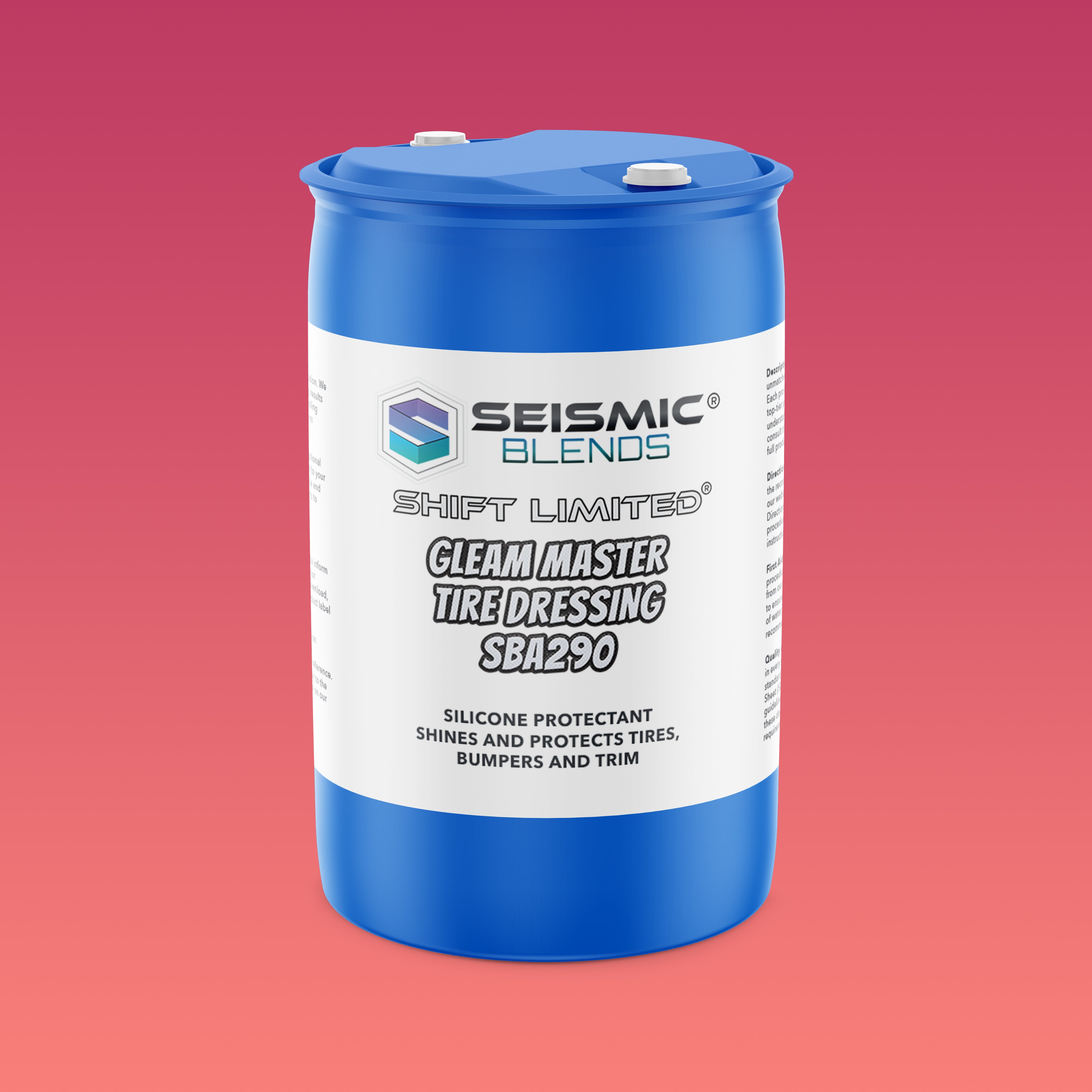 Shift Limited Gleam Master Tire Dressing (SBA290) - Restores Tire Shine With Long Lasting Protection