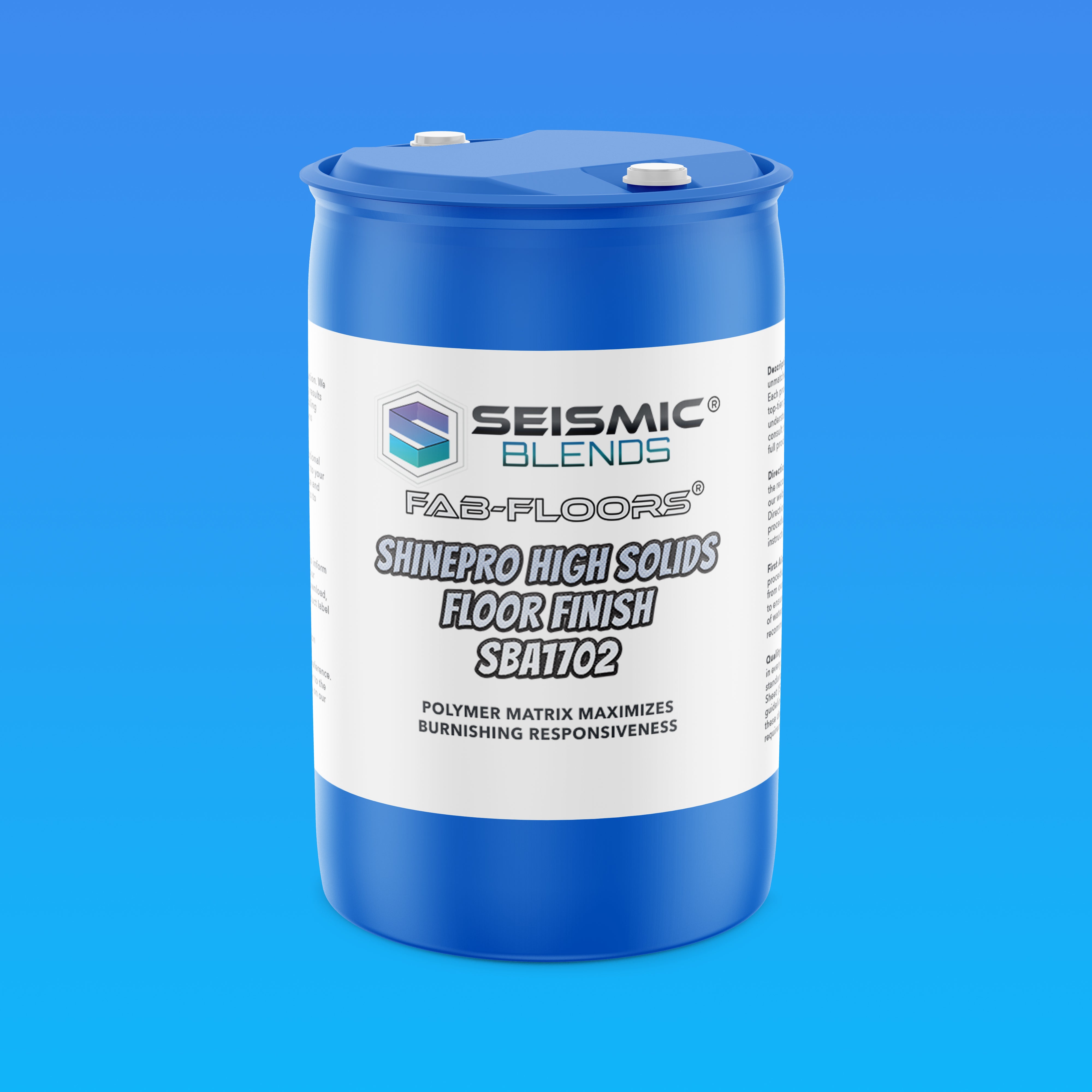 Fab Floors ShinePro High Solids Floor Finish (SBA1702) - High Solids Finish for Resilient Flooring