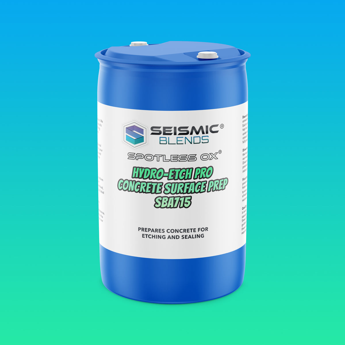Spotless Ox Hydro-Etch Pro Concrete Surface Prep (SBA715) - Prepares Concrete Surfaces For Better Bonding Results