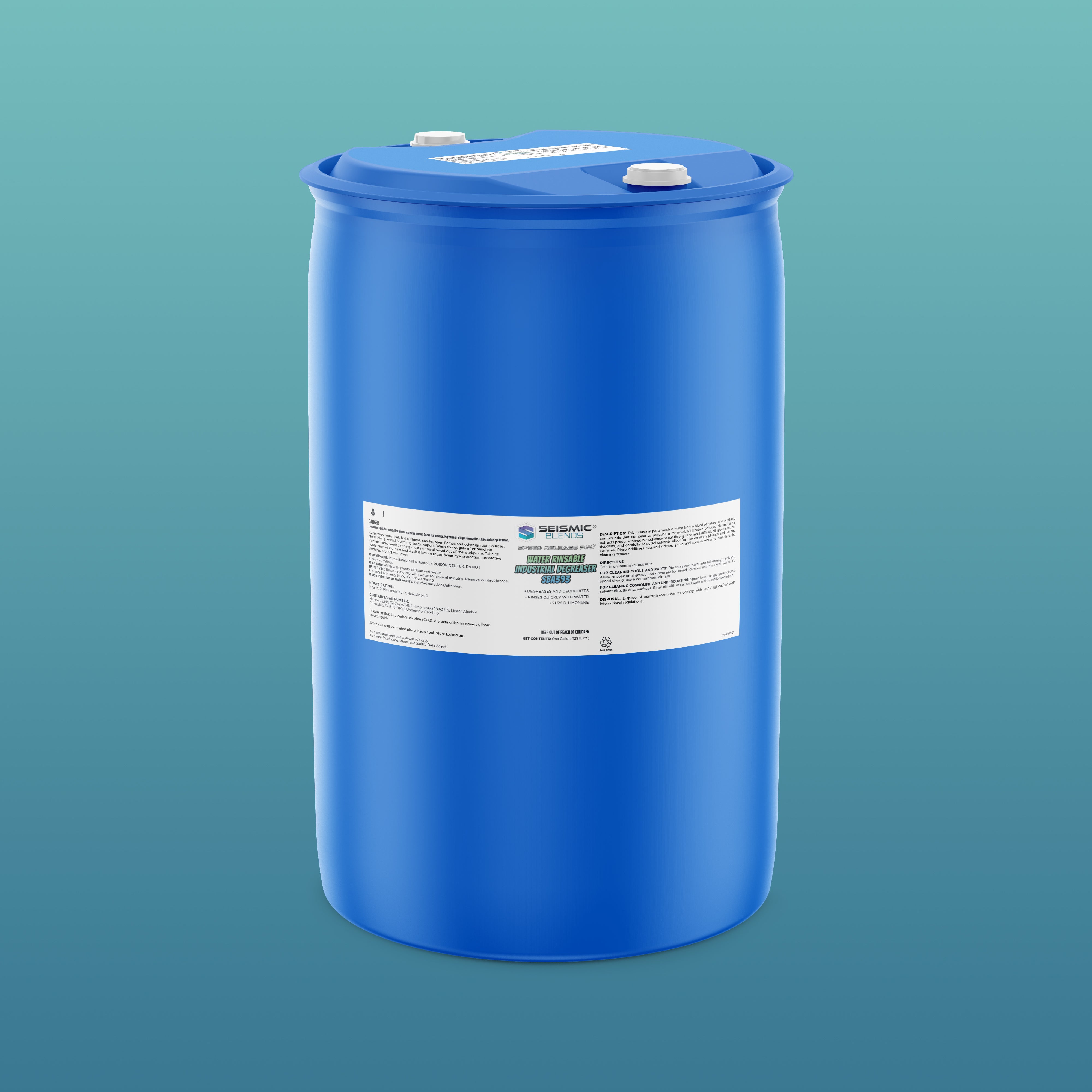 Speed Release P.W. Water Rinsable Industrial Degreaser SBA393