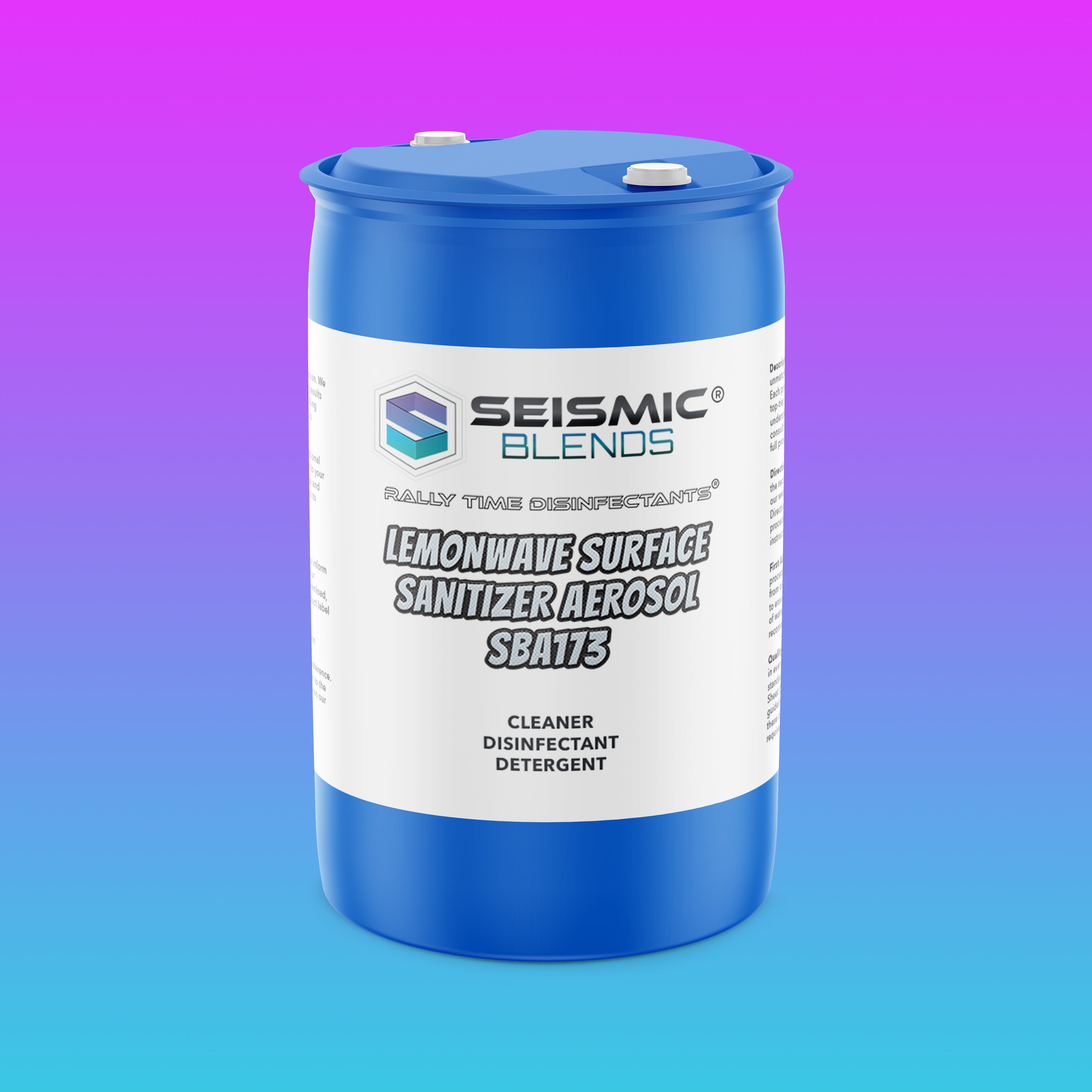 Rally Time LemonWave Surface Sanitizer (SBA173) - Ready To Use Surface Sanitizer With A Crisp Lemon Aroma