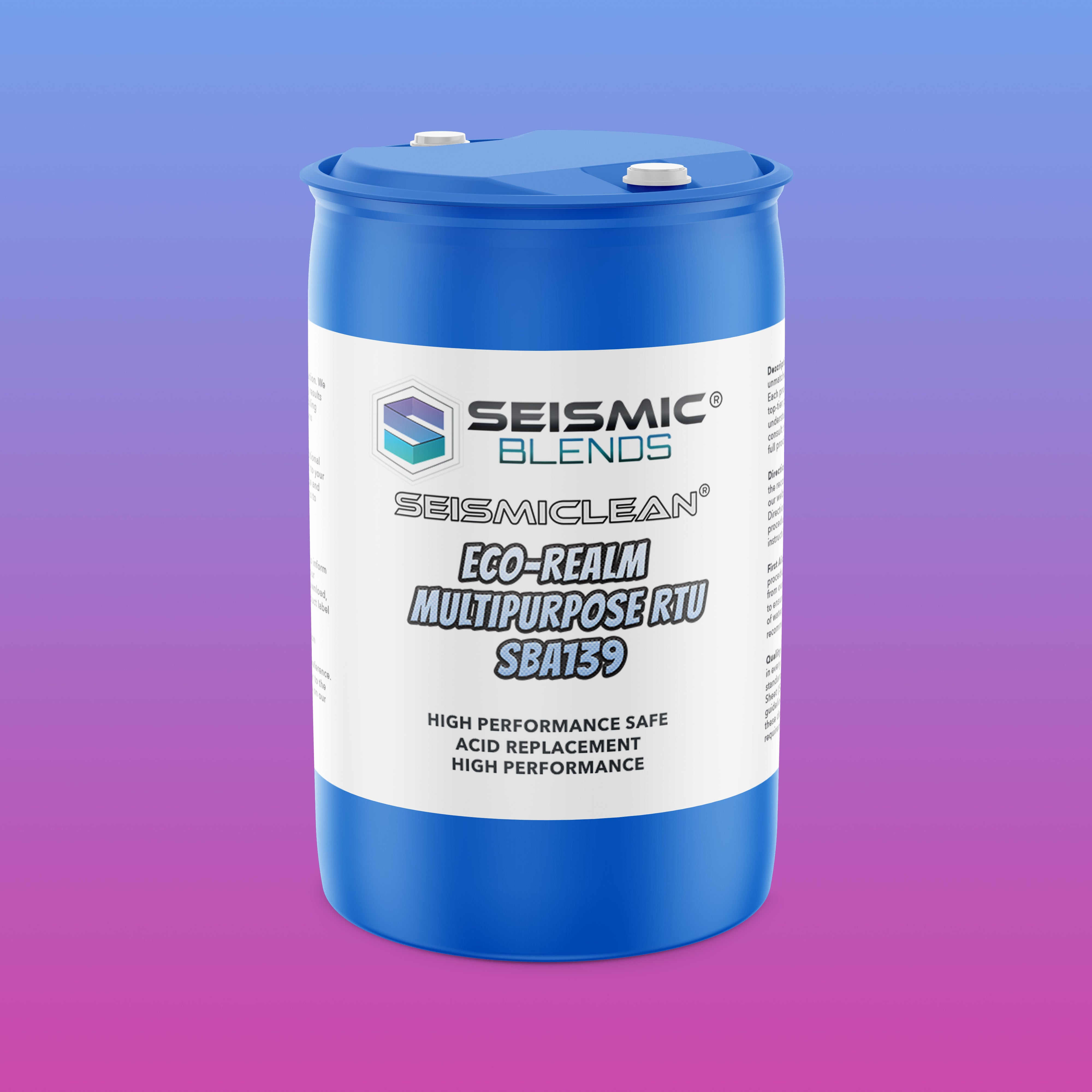 Seismiclean Eco-Realm Multipurpose RTU (SBA139) - Ready To Use Formula For Quick Cleaning Jobs