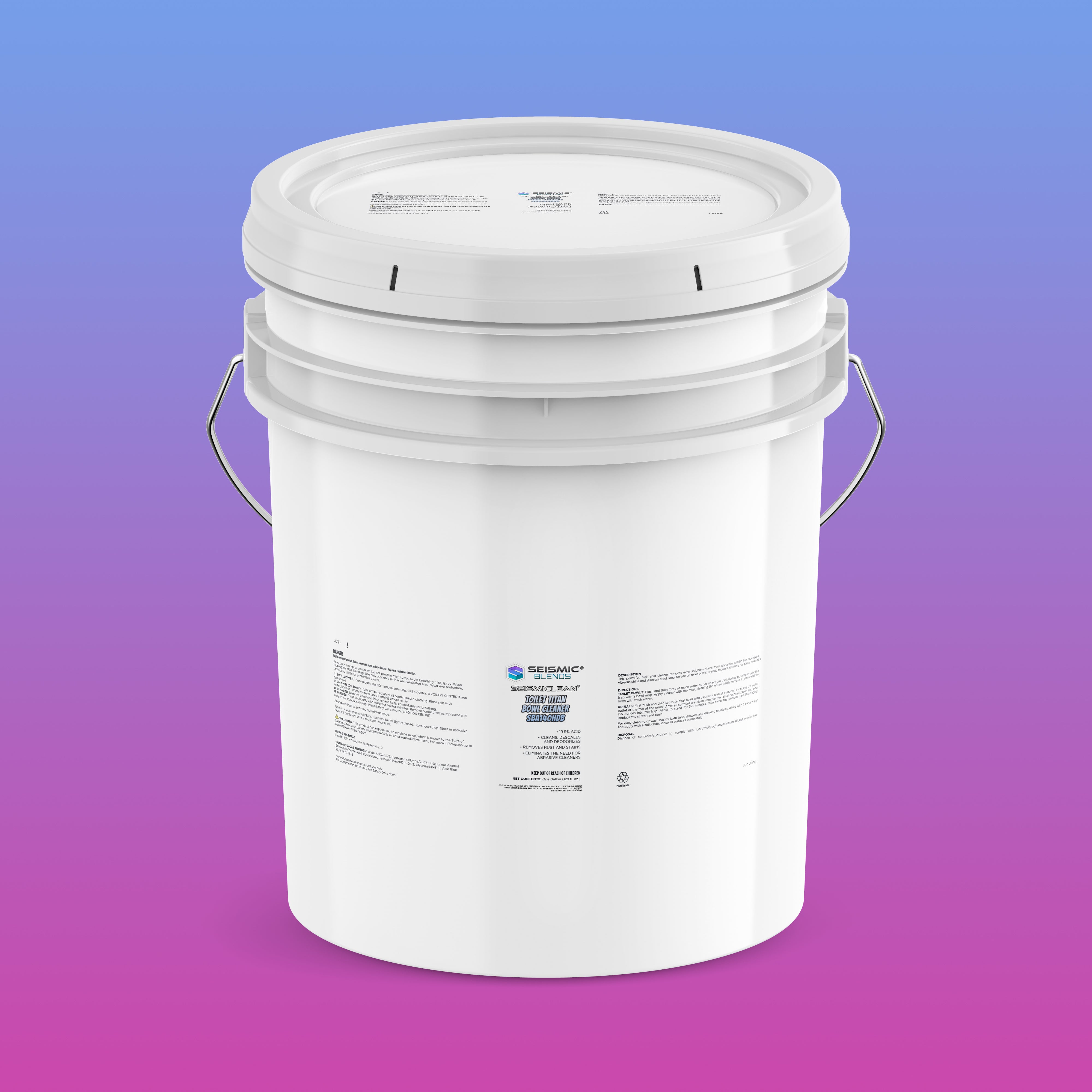 Seismiclean Toilet Titan Bowl Cleaner SBA140HDB