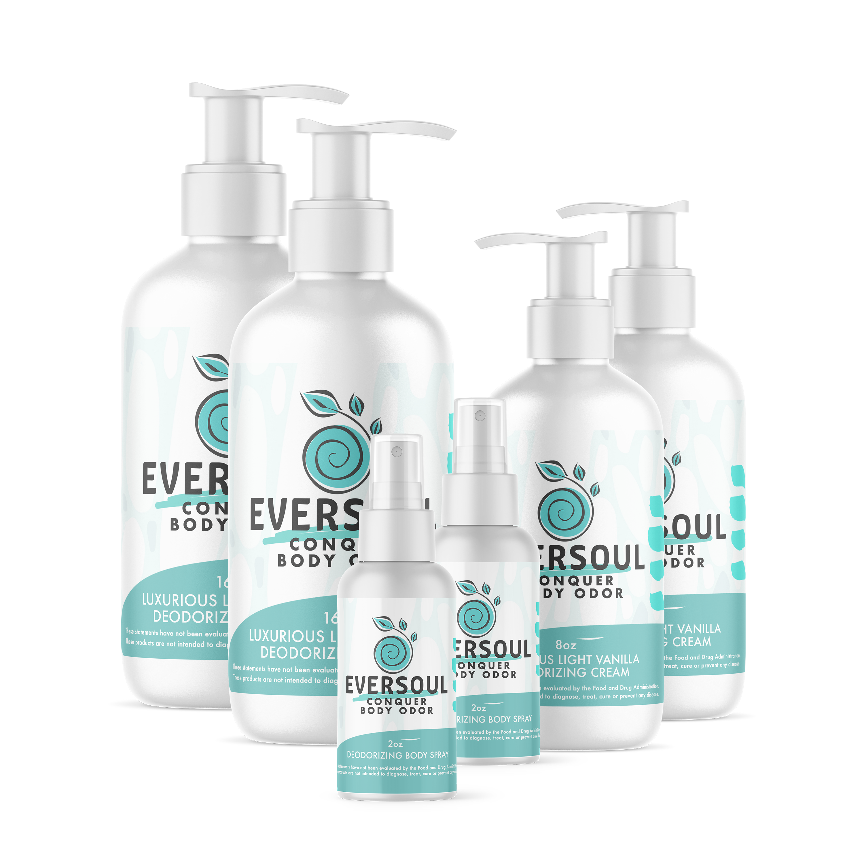 Eversoul Solutions® Body Cream & Spray 32oz + 16oz + 4oz SAB125