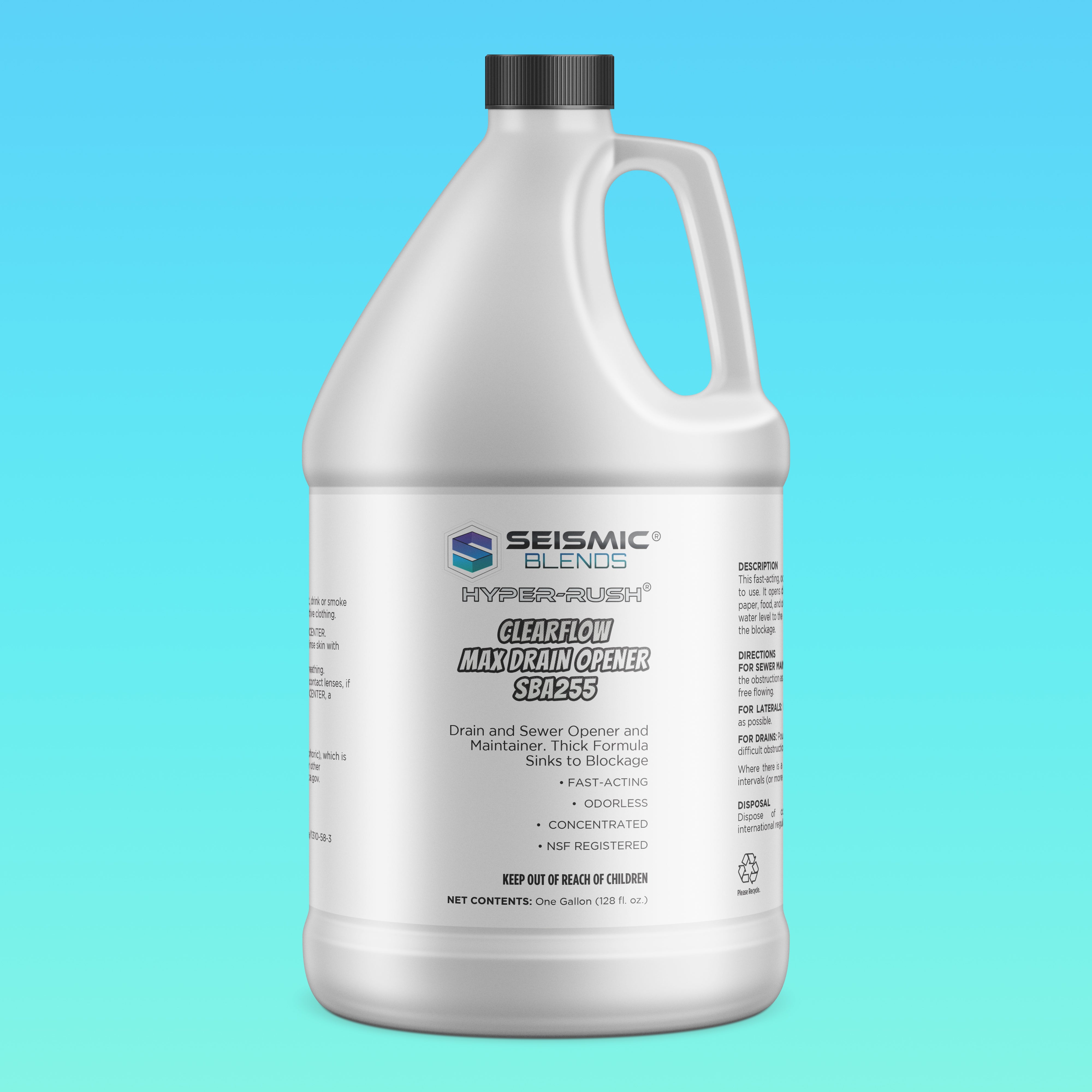 Hyper Rush ClearFlow Max Drain Opener SBA255DRA