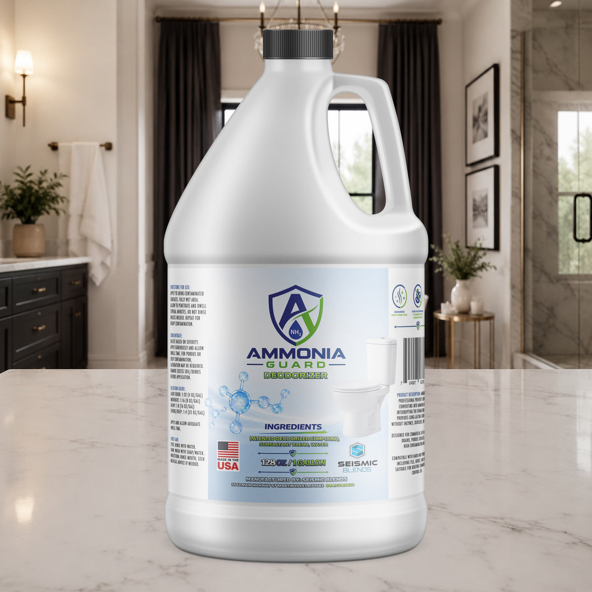 Ammonia Guard (SBAG100) Ultimate Urine, Ammonia & Malodor Neutralizer