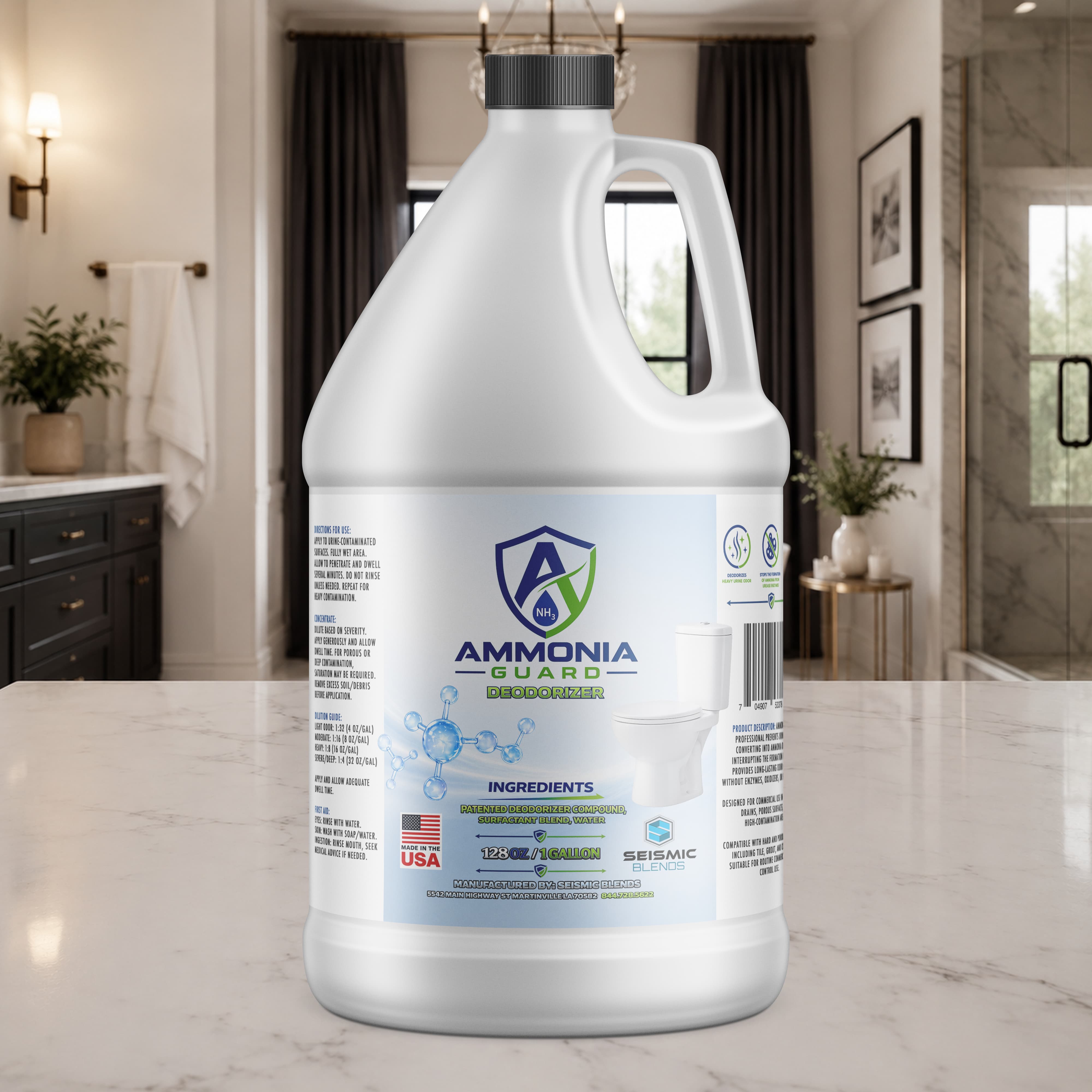 Ammonia Guard (SBAG100) Urine Odor Neutralizer