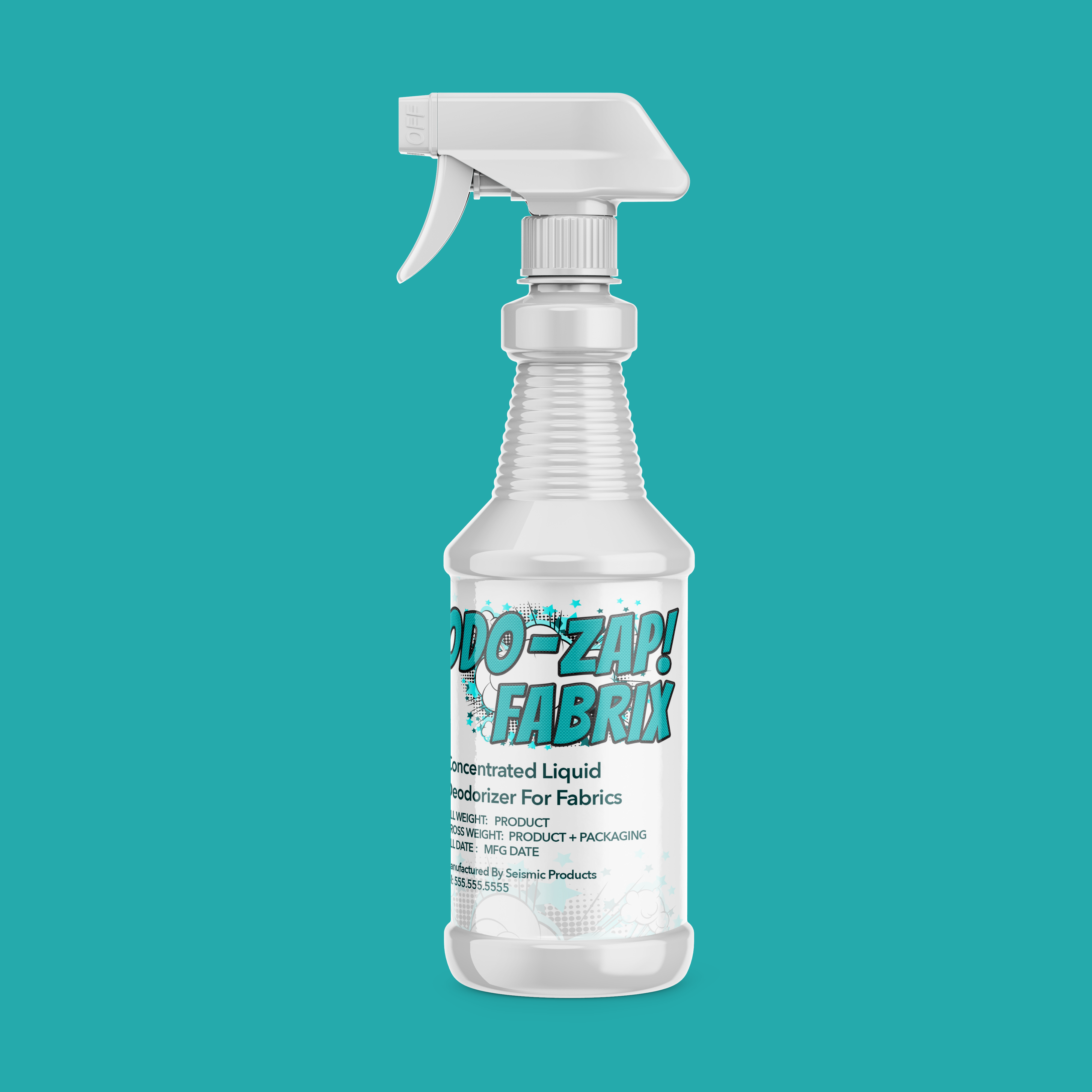 Odo-Zap Fabrix Patented Deodorizer (SBF120) - Fabric Safe Deodorizer That Refreshes Upholstery And Linens