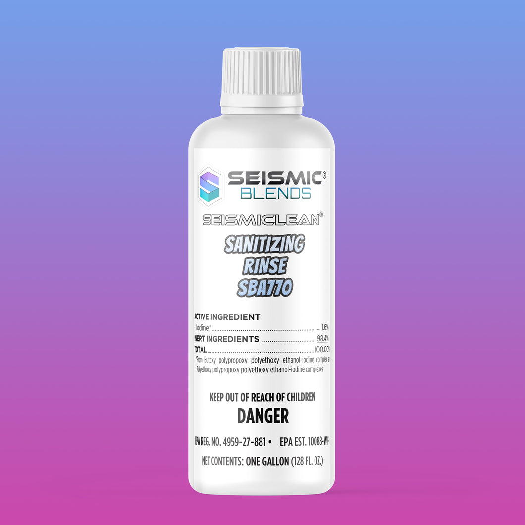 SEISMICLEAN SANITIZING RINSE SBA770