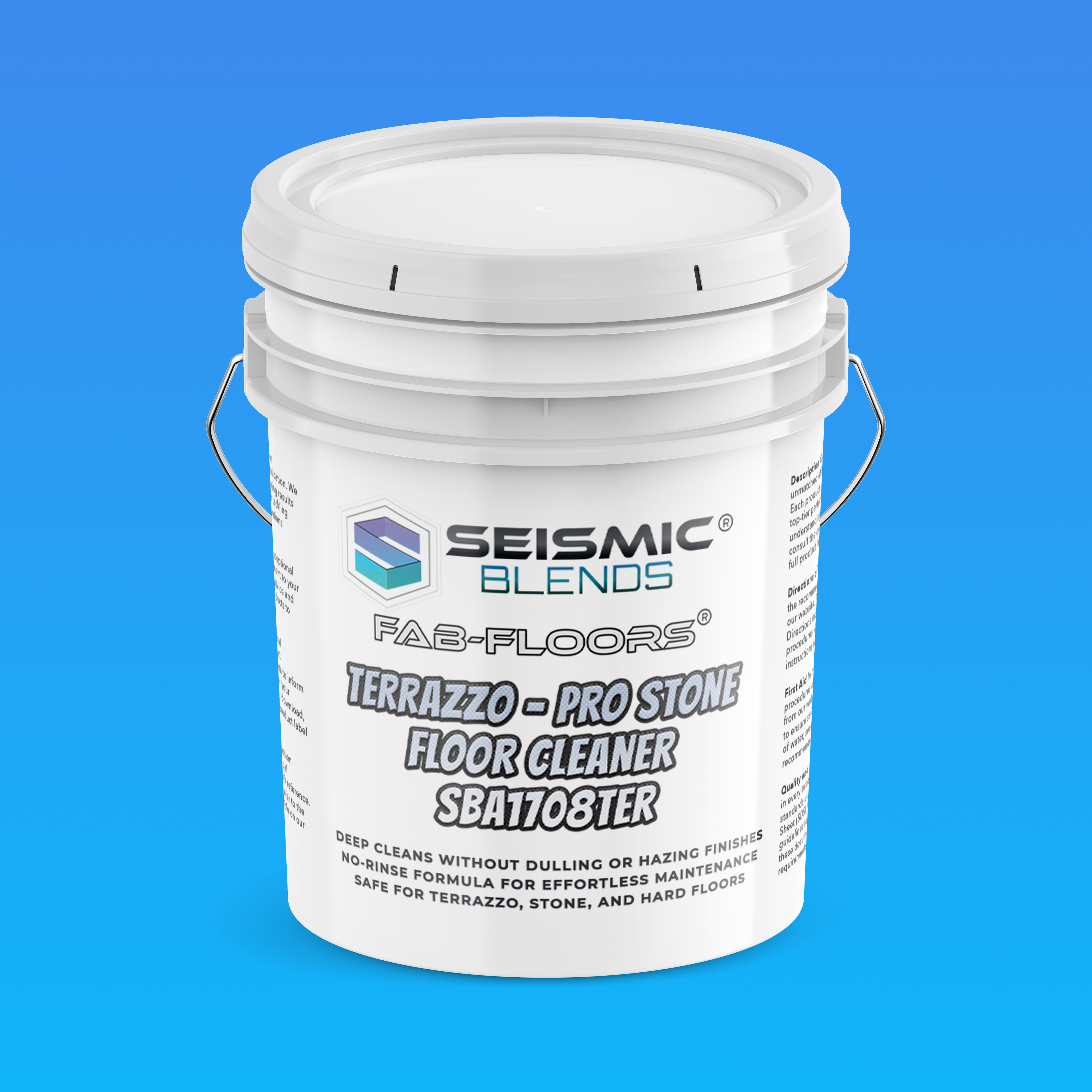 Fab Floors Terrazo-Pro Stone Floor Cleaner (SBA1708TER) – For Professional Stone & Terrazzo Care