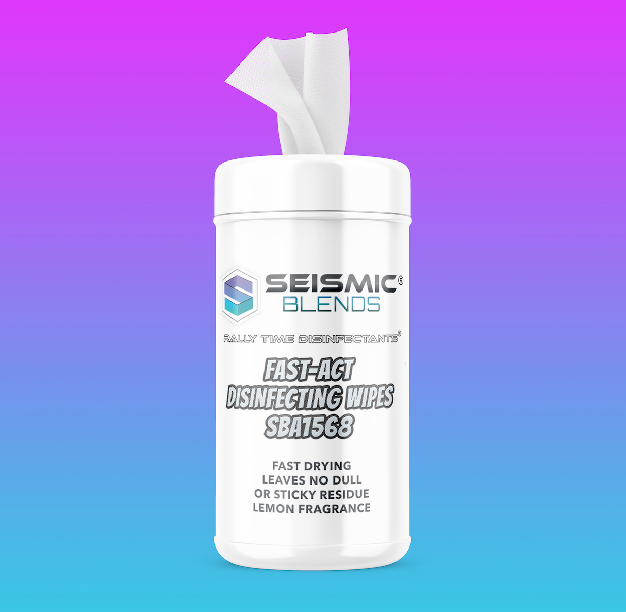 Rally Time Fast-Act Disinfecting Wipes (SBA1568) - Fast Acting Disinfecting Wipes That Eliminate Germs In Seconds