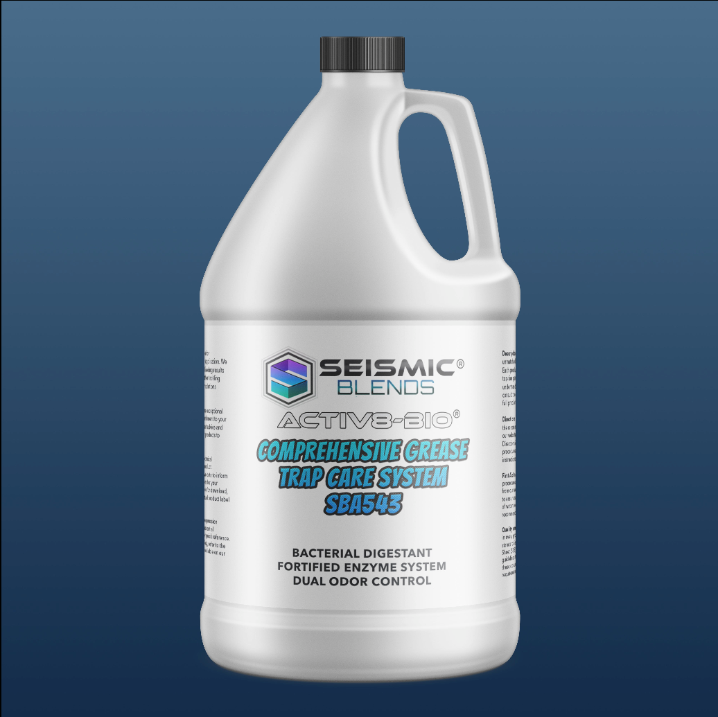 Activ8 Bio Comprehensive Grease Trap Care System (SBA543) - Complete Biological Maintenance for Grease Trap Systems