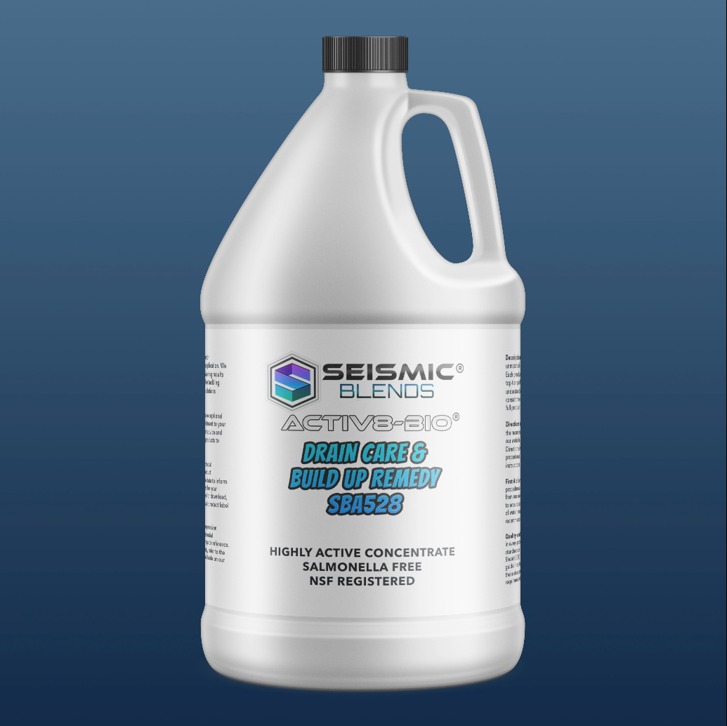 Activ8 Bio Drain Care & Build Up Remedy (SBA528) - Bio-Enzyme Cleaner for Pipes and Organic Buildup Removal