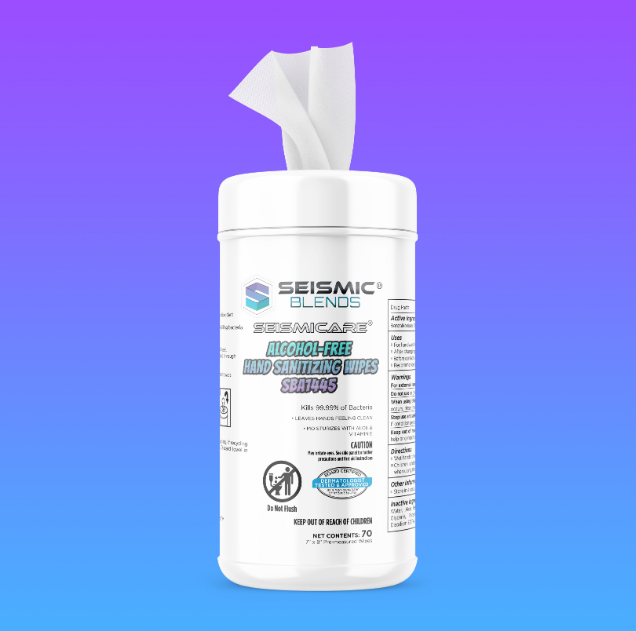 SEISMICARE ALCOHOL-FREE HAND SANITIZING WIPES SBA1445