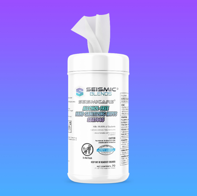 Seismicare Alcohol-Free Hand Sanitizing Wipes SBA1445