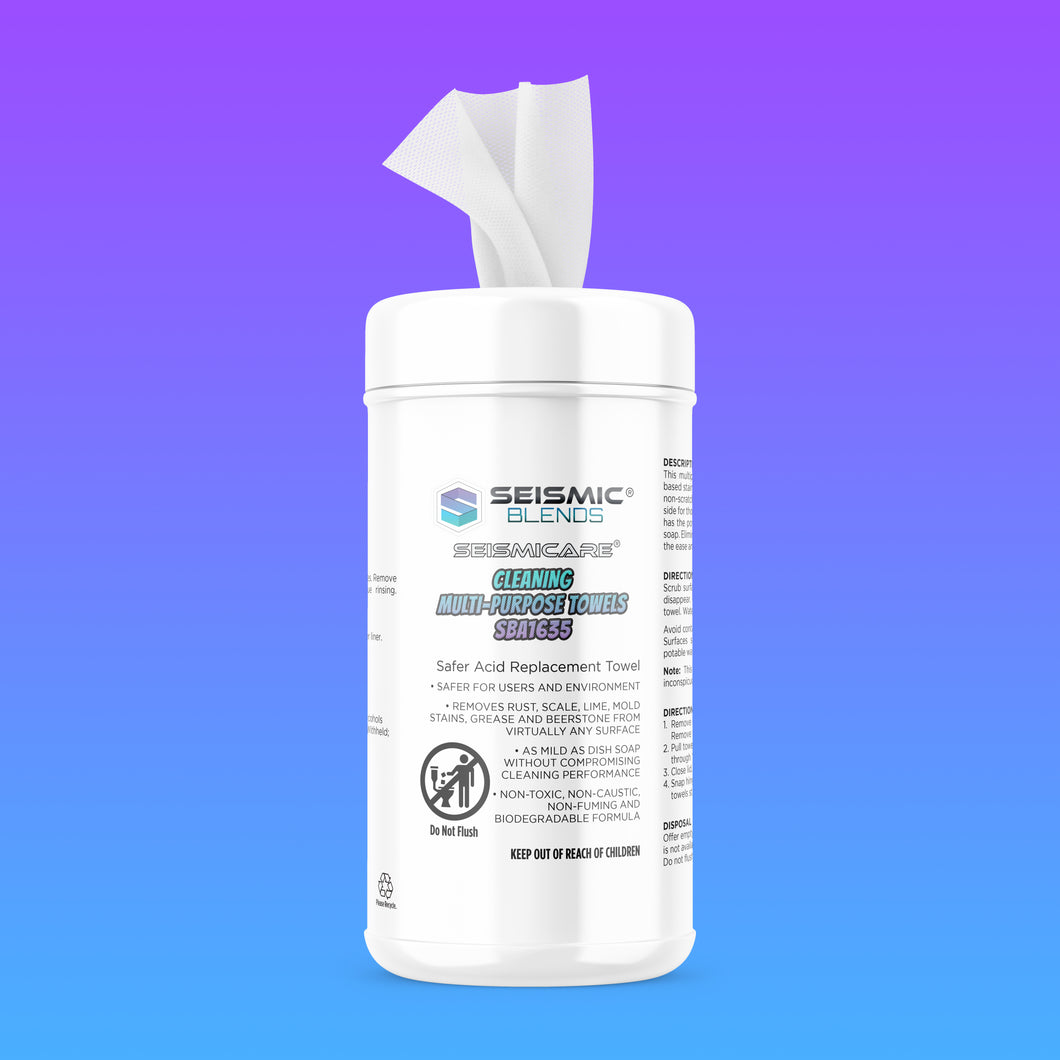 SEISMICARE CLEANING MULTI-PURPOSE TOWELS SBA1635