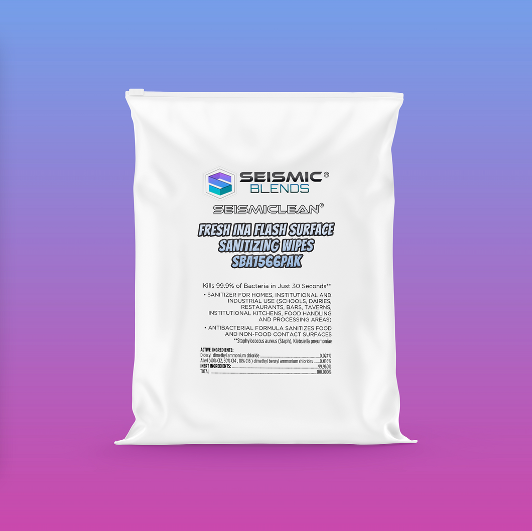 Seismiclean Surface Sanitizing Wipes SBA1566PAK