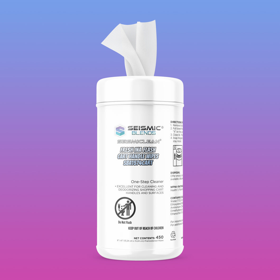 SEISMICLEAN FRESH INA FLASH CART HANDLE WIPES SBA1574CART