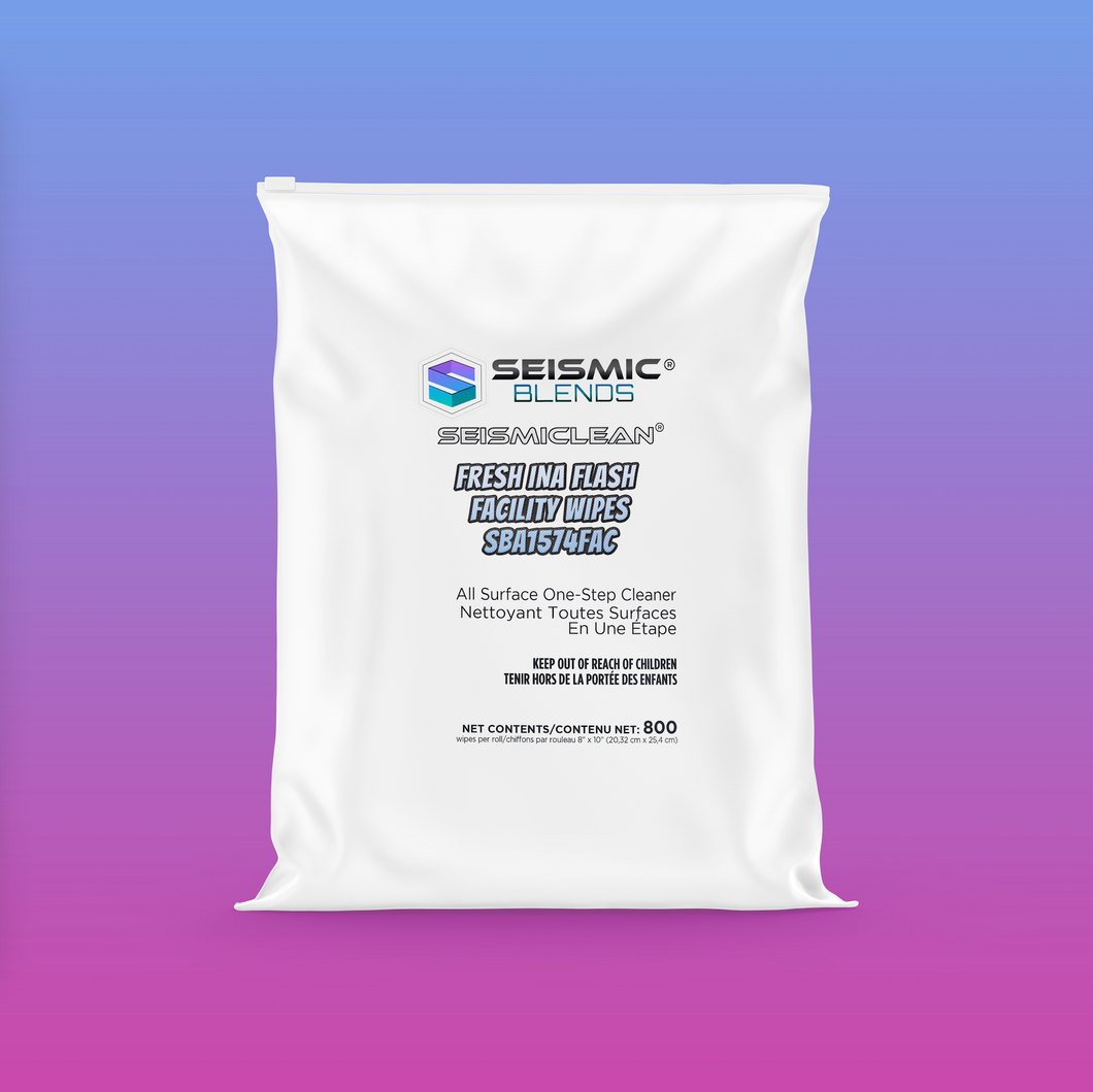 SEISMICLEAN FRESH INA FLASH FACILITY WIPES SBA1574FAC