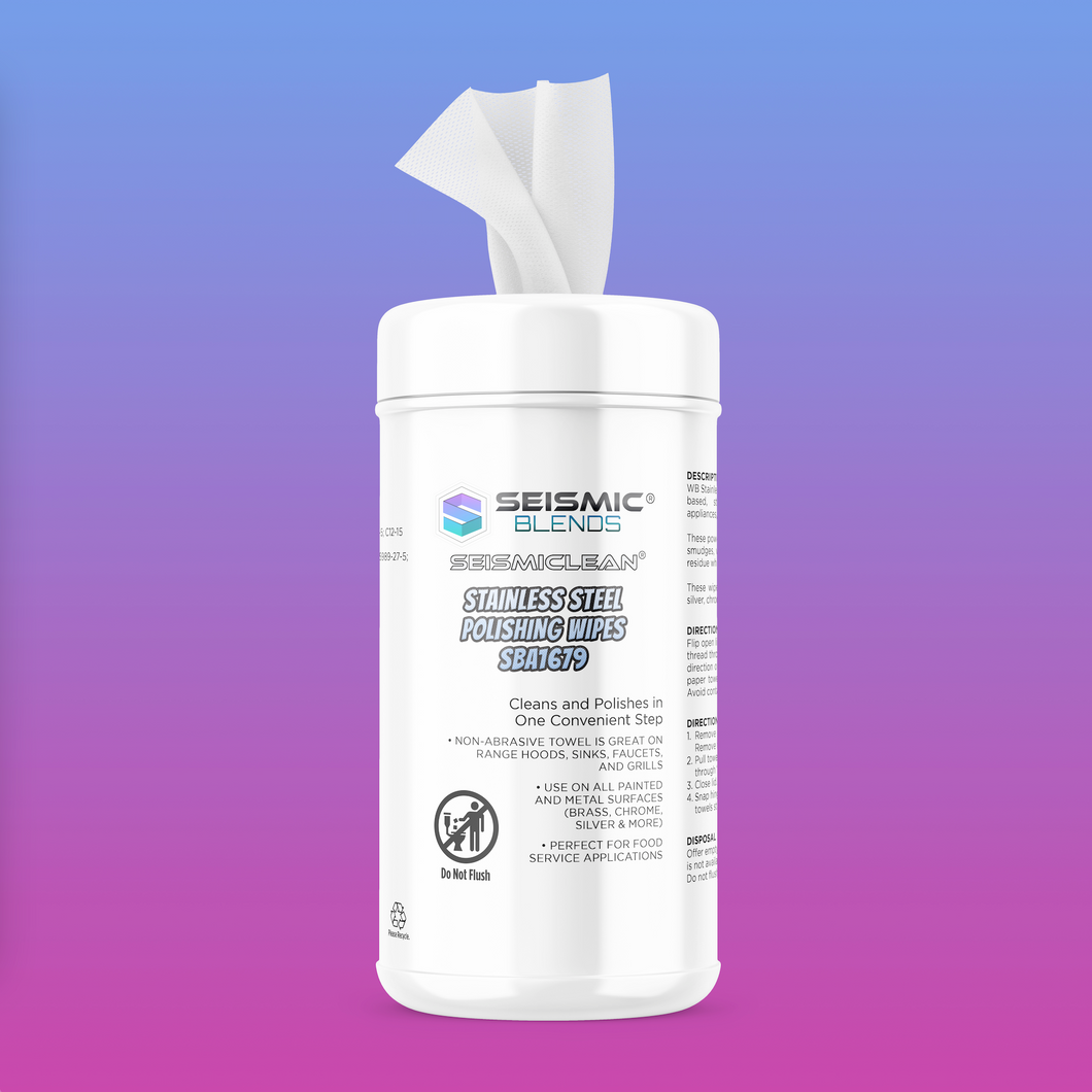 Seismiclean Stainless Steel Polishing Wipes SBA1679