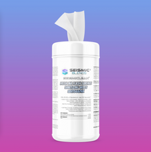 Load image into Gallery viewer, SEISMICLEAN SURFACE SANITIZING WIPES SBA1566PAK
