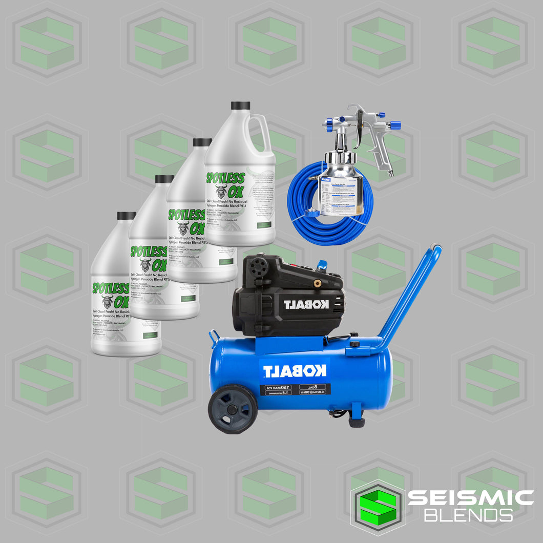 Seismic Blends® Starter Kit (Atomizing Equipment + Spotless OX Spray)