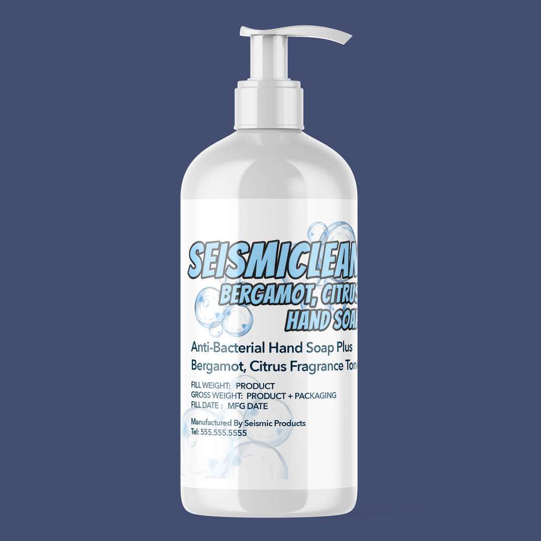 Seismicare® Bergamot, Citrus Anti-Bacterial Hand Soap