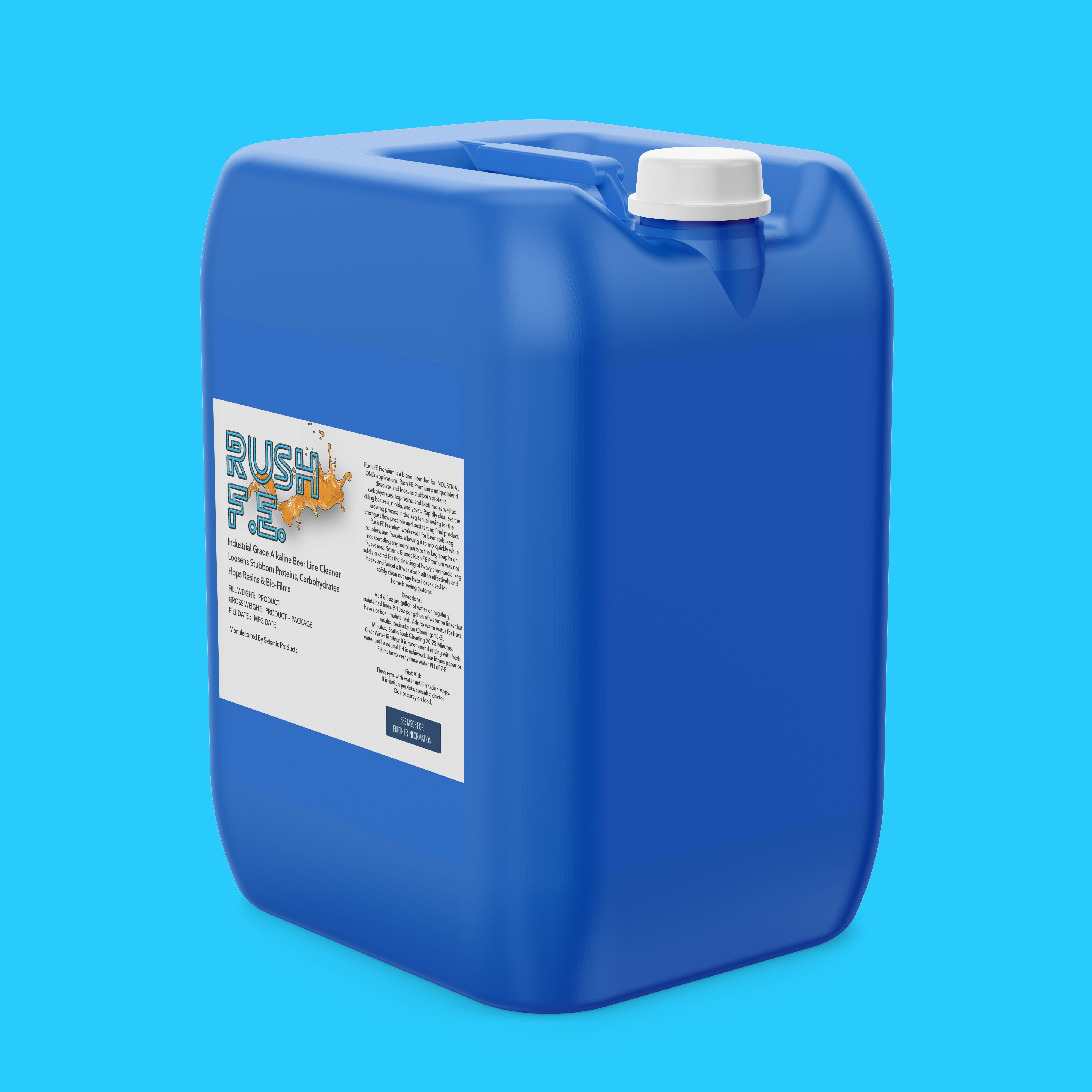 Rush FE Premium Alkaline Beer Line Cleaner GTT170