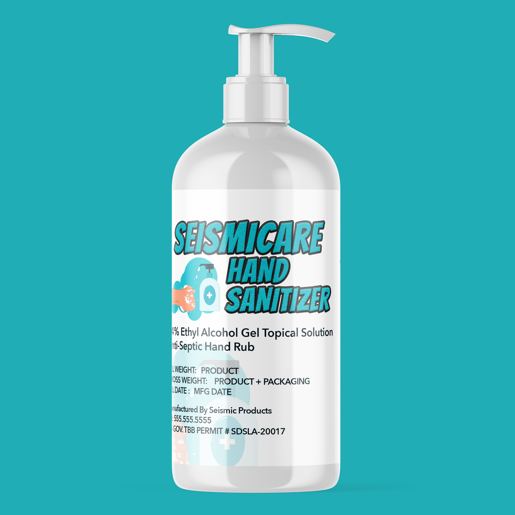 Seismicare® Ethyl 74% Gel Hand Sanitizer